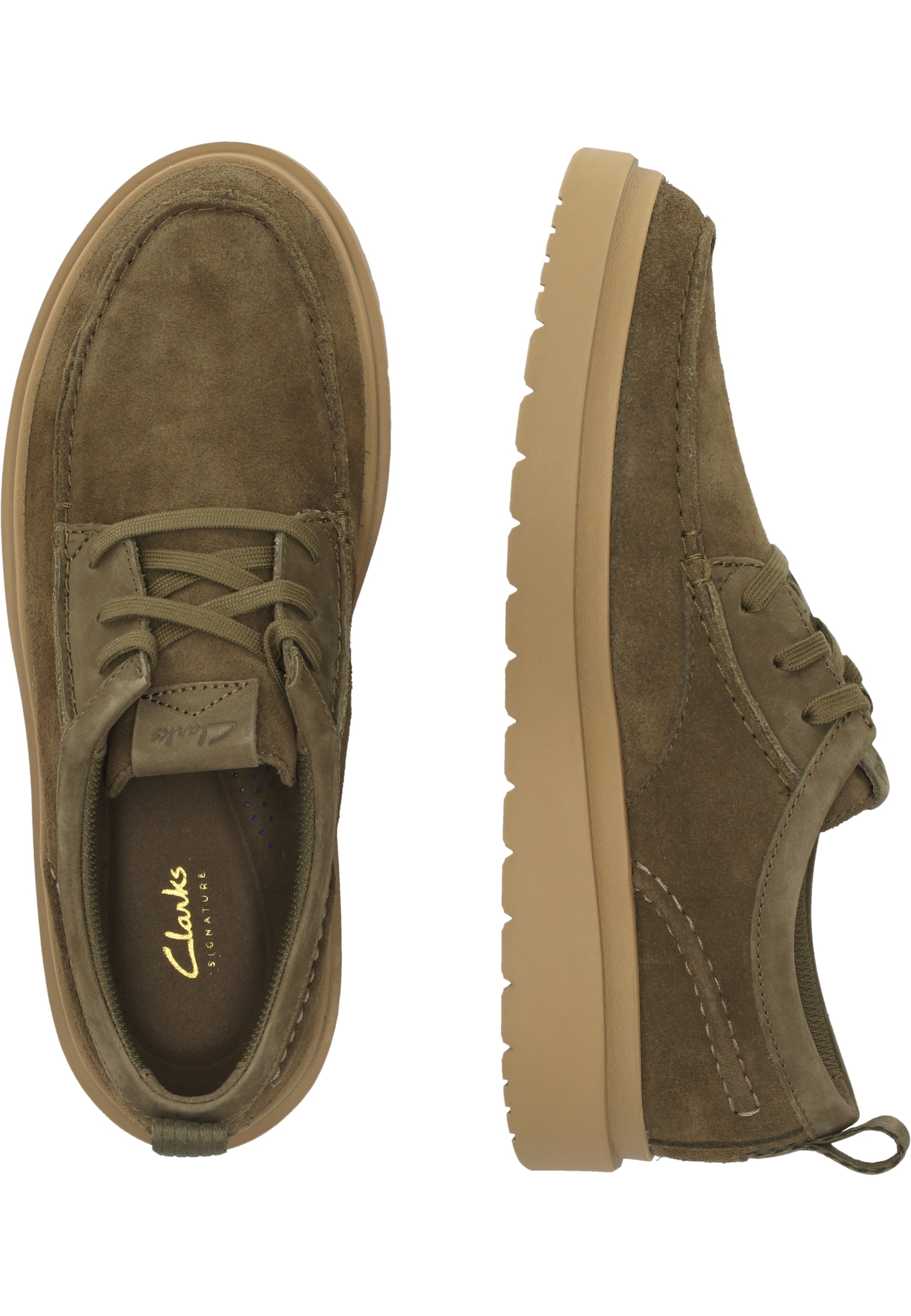 Clarks Schnürschuh »Polden Moc«, mit ultraleichter Sohle