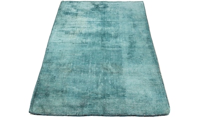 Wollteppich »Gabbeh - Loribaft Softy - 145 x 78 cm - hellblau«, rechteckig