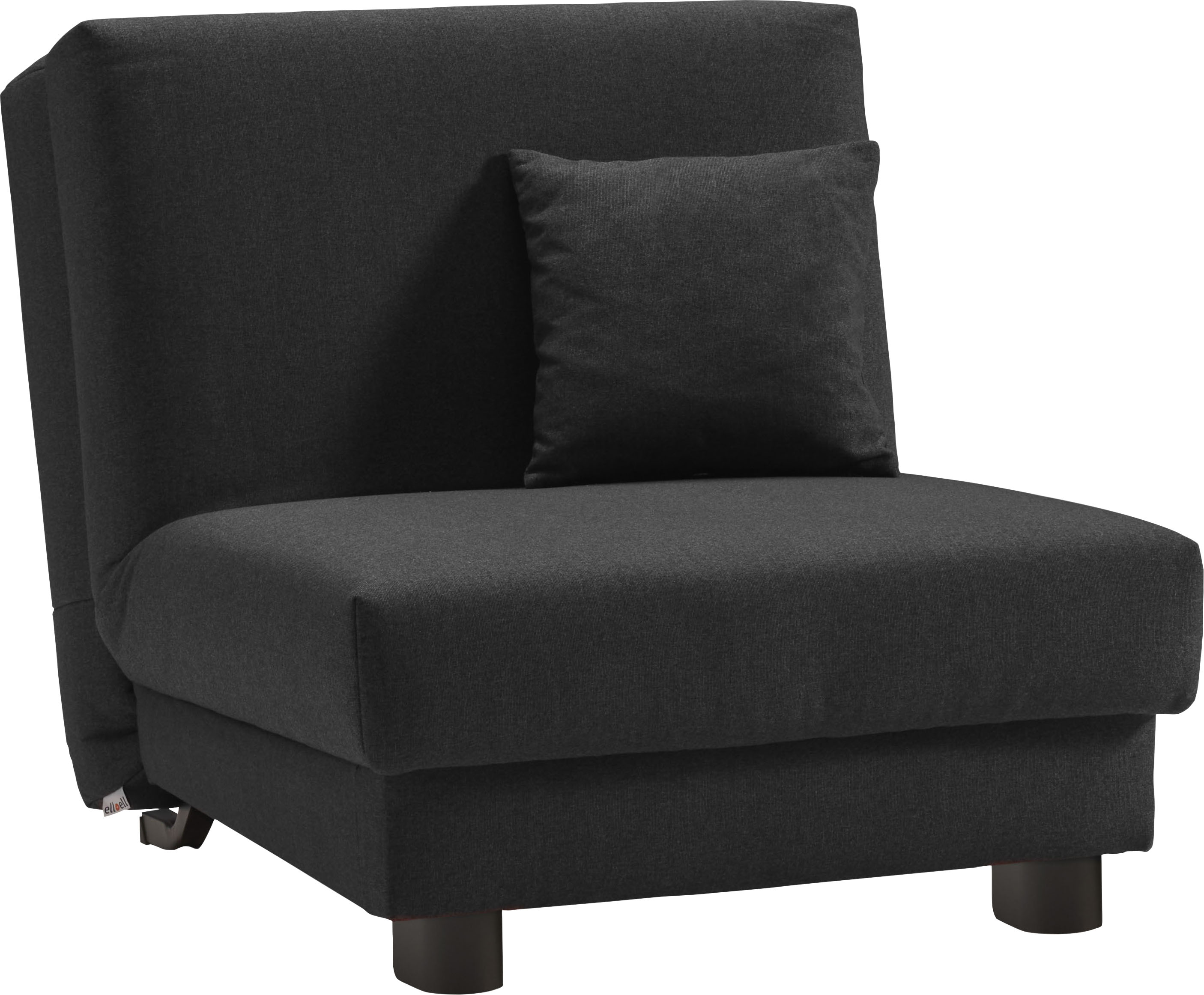 Thumbnail - ell + ell Schlafsofa "Enny", Liegefläche Breite 80 cm, Liegehöhe 40 cm, Füße schwarz, Rückenlehne