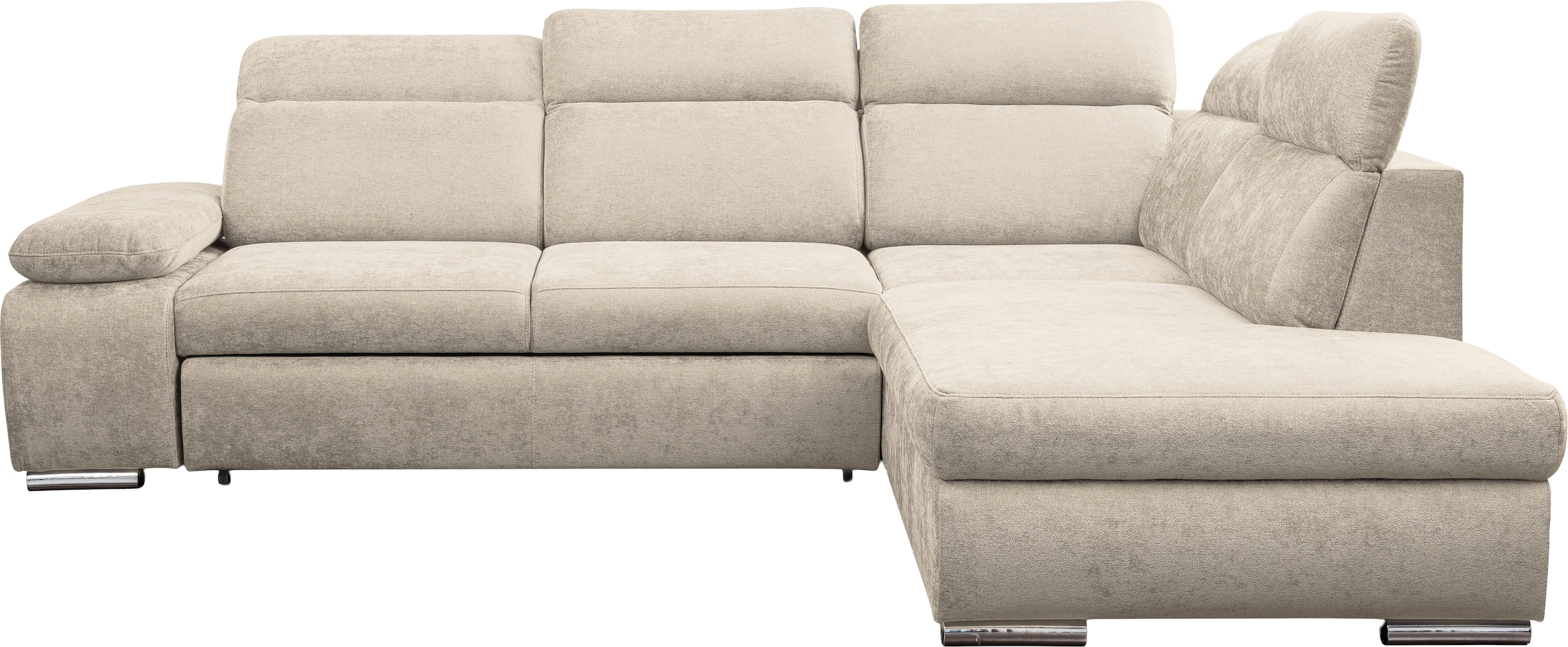 WERK2 Ecksofa »Alicante Cord, inkl. Bettfunktion & Bettkasten, Breite 280cm, L-Form«