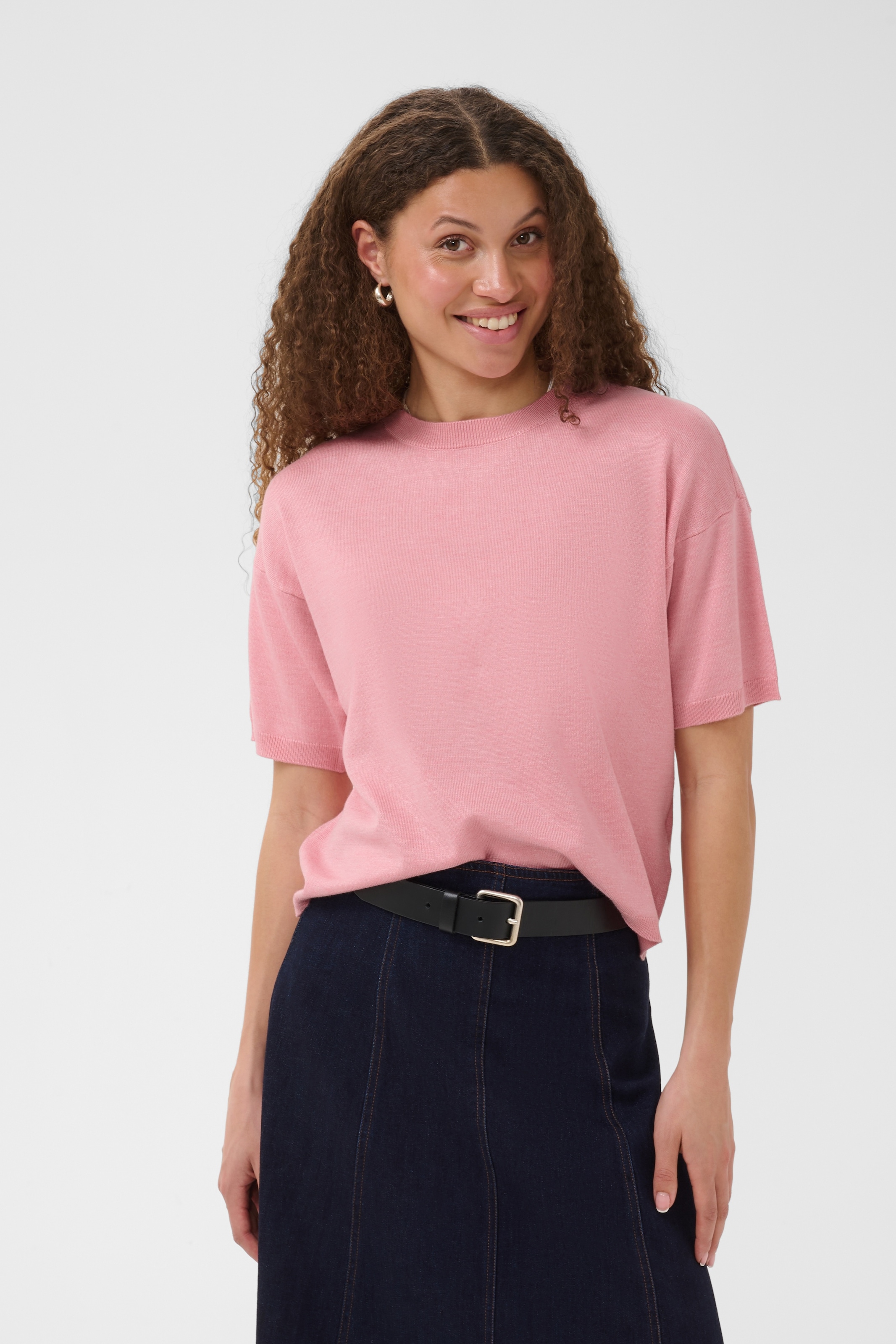Saint Tropez Strickpullover »MilaSZ Boxy SS Pullover« Viskosemischung, Oversize fit