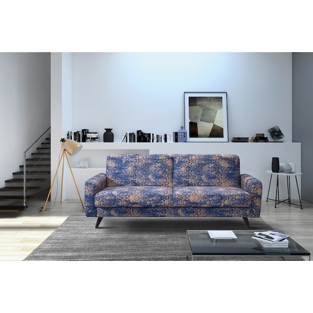 exxpo - sofa fashion 3-Sitzer, mit Schlaffunktion, Bettkasten und Holzfüße  | BAUR