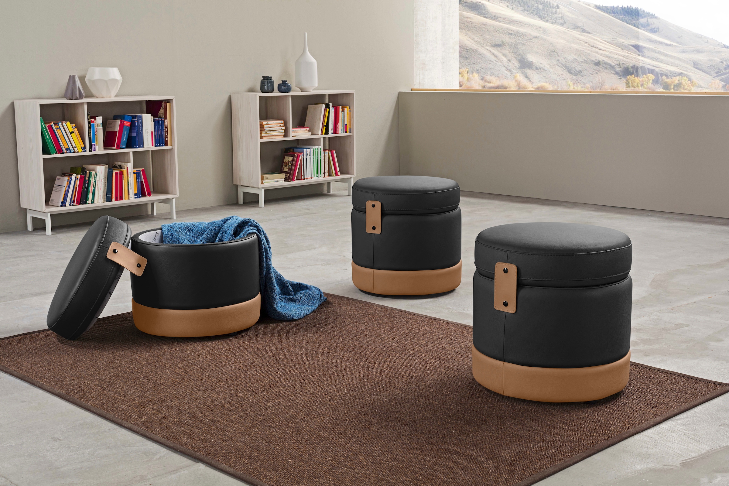 Egoitaliano Hocker "Tonder, Designhocker als Blickfang mit tollen Details" günstig online kaufen