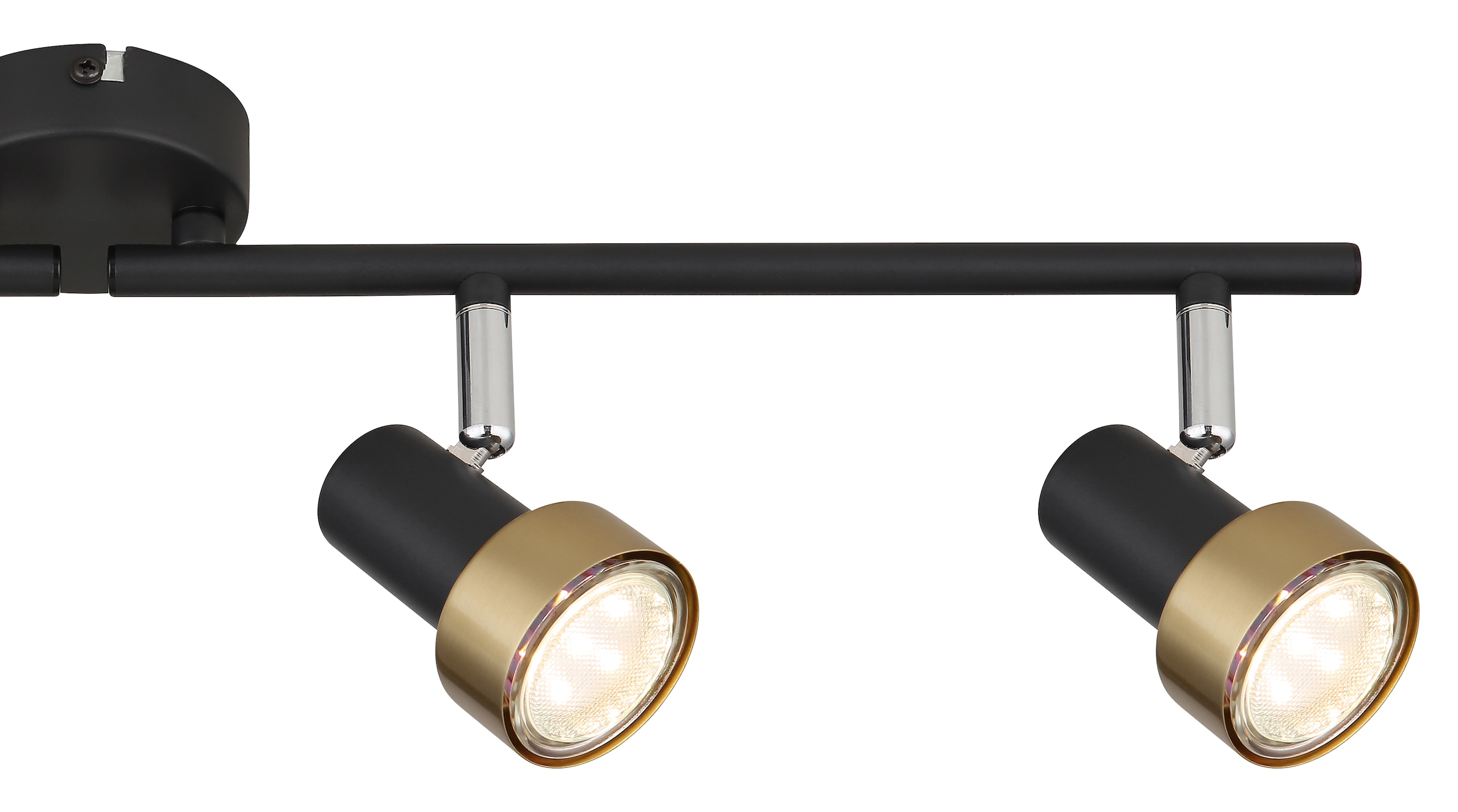GLOBO LIGHTING Deckenstrahler »MASON«, Leuchtmittel GU10 | ohne Leuchtmittel, Deckenspot/schwarz/antik/goldfarben/Dreh-/Schwenkbar/Flur