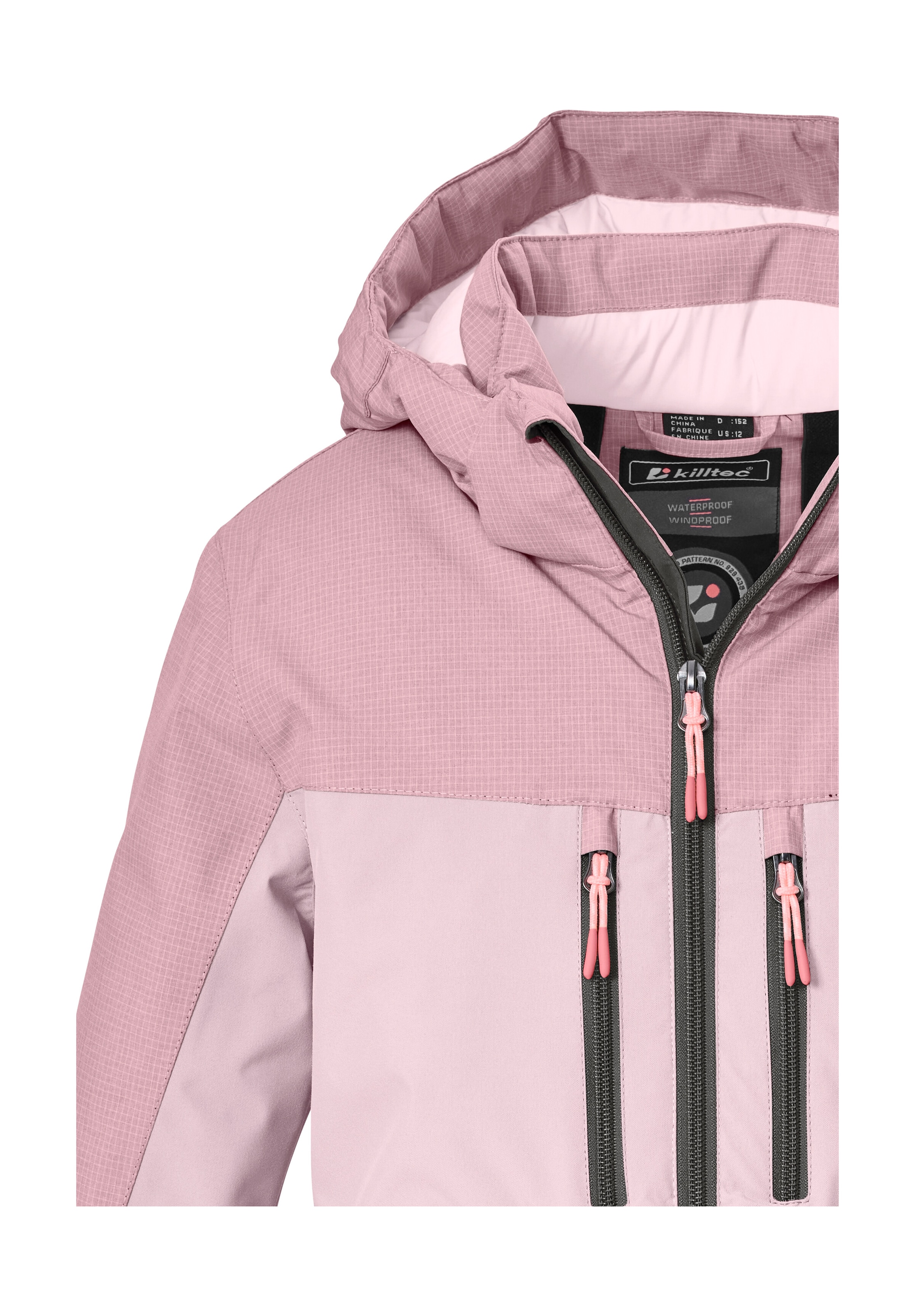 Killtec Funktionsjacke »KOW 160 GRLS JCKT« Wind- und wasserdicht, reflektierend, abnehmbare Kapuze