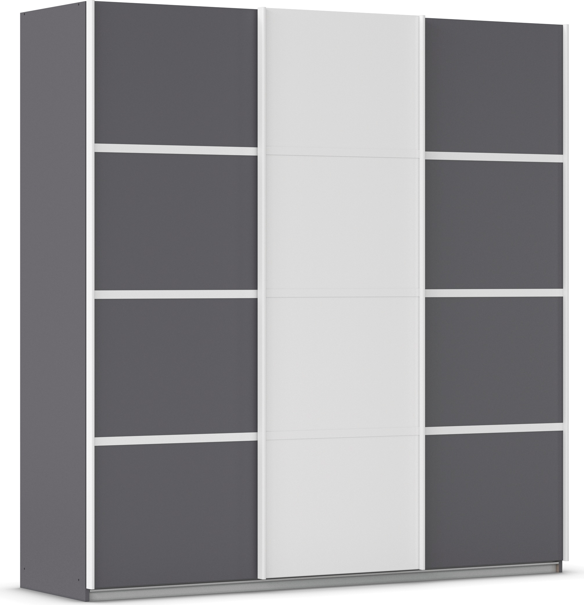 OTTO home Kleiderschrank "Mehrzweckschrank Aktenschrank Möbel Mietswohnung Schlafzimmer AVOLA" 3 verschiedene Ausstattungen BASIC/CLASSIC/PREMIUM (inkl. SOFT-CLOSE), mit eleganten Zierleisten in Chrom, Schwarz oder Weiß MADE IN GERMANY