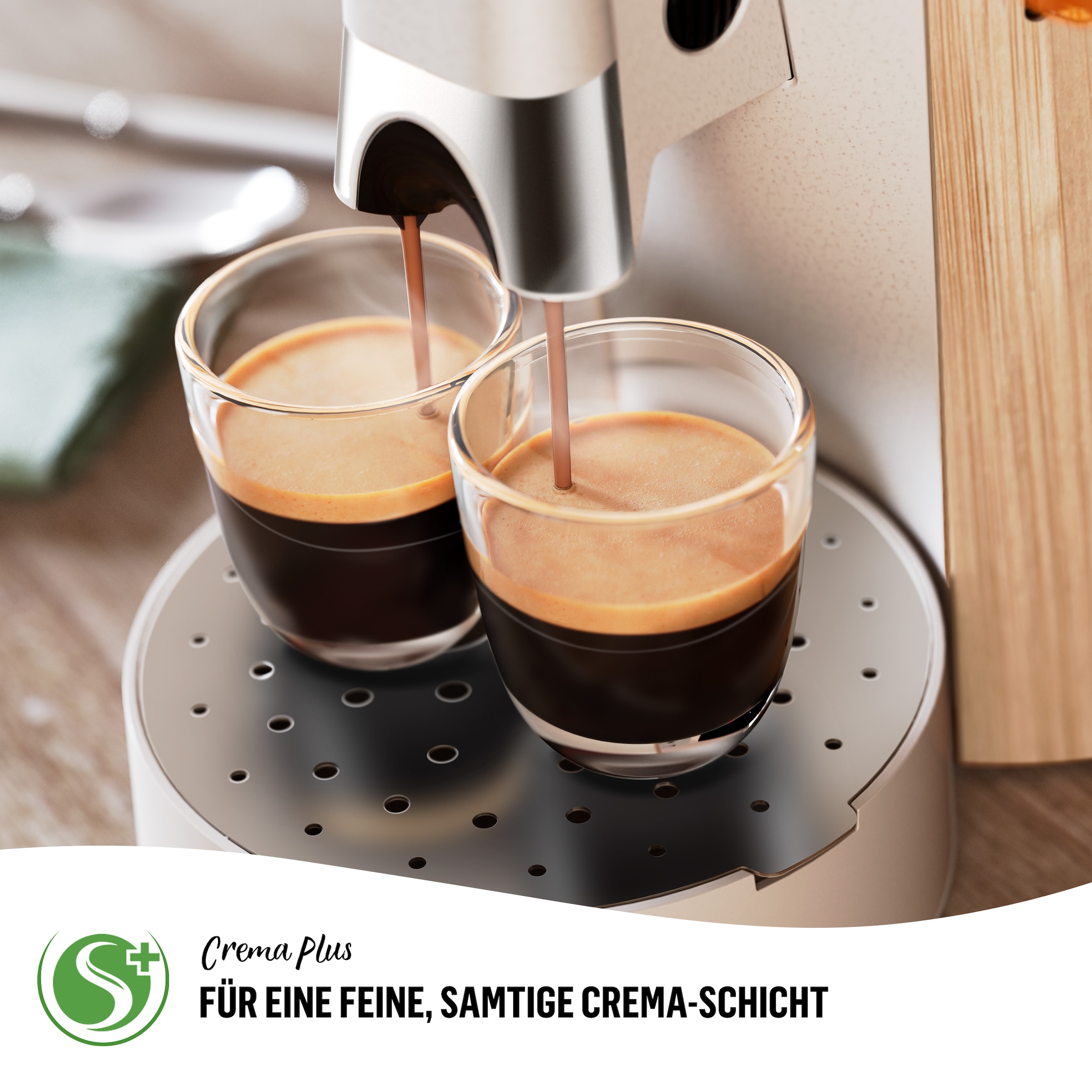 Philips Senseo Kaffeepadmaschine »Select CSA240/05 Eco Conscious Collection«, drei Kaffee-Einstellungen, biobasierter Kunststoff, Seidenweiß matt