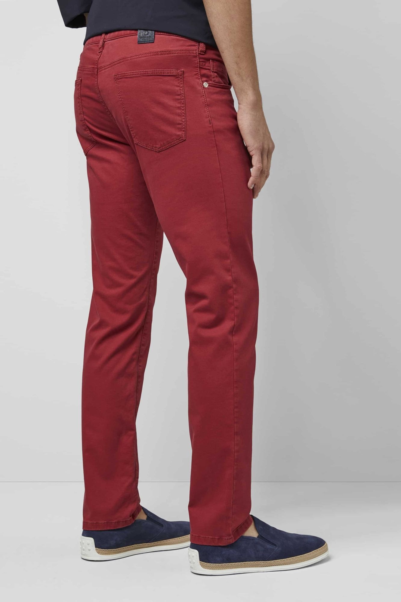 MEYER M5 Slim Five-Pocket Cotton Trousers Red 31/32 2
