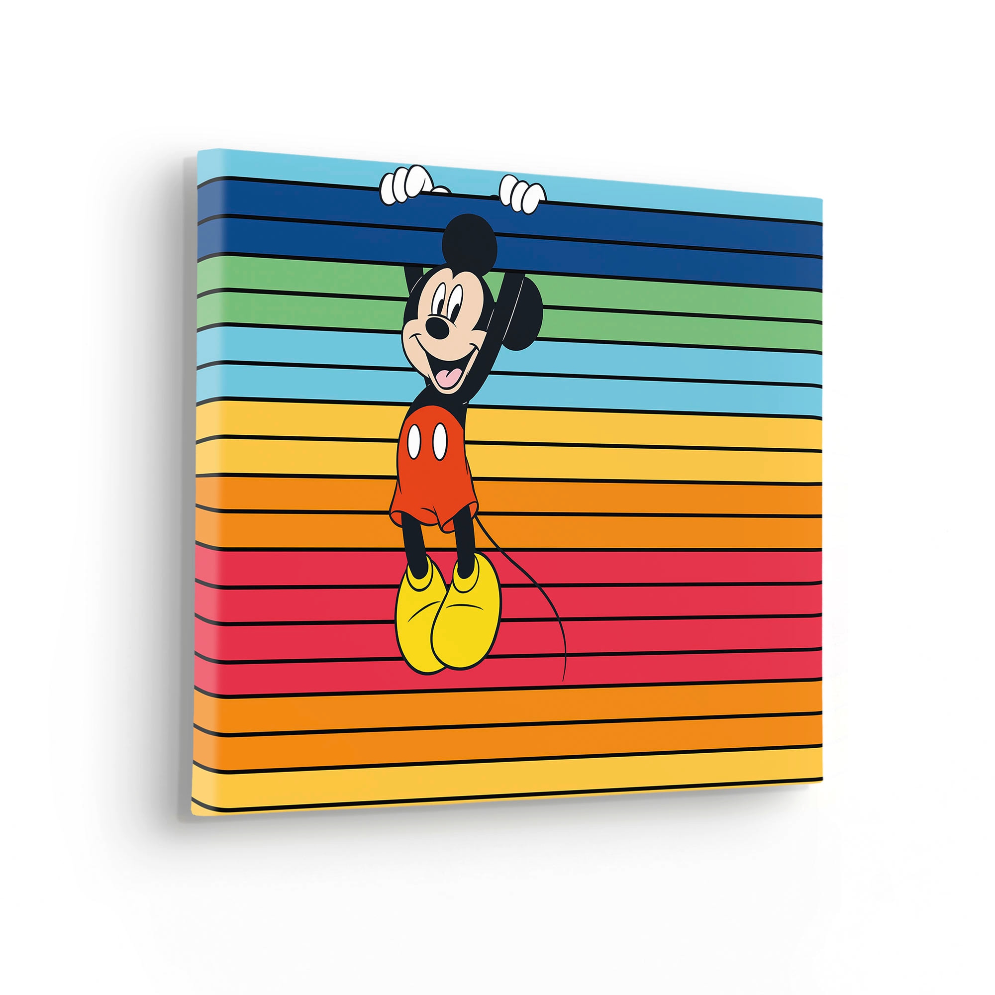 Komar Leinwandbild "Mickey Band of Color - Größe 30 x 40 cm" Natur 1 Stk. t günstig online kaufen