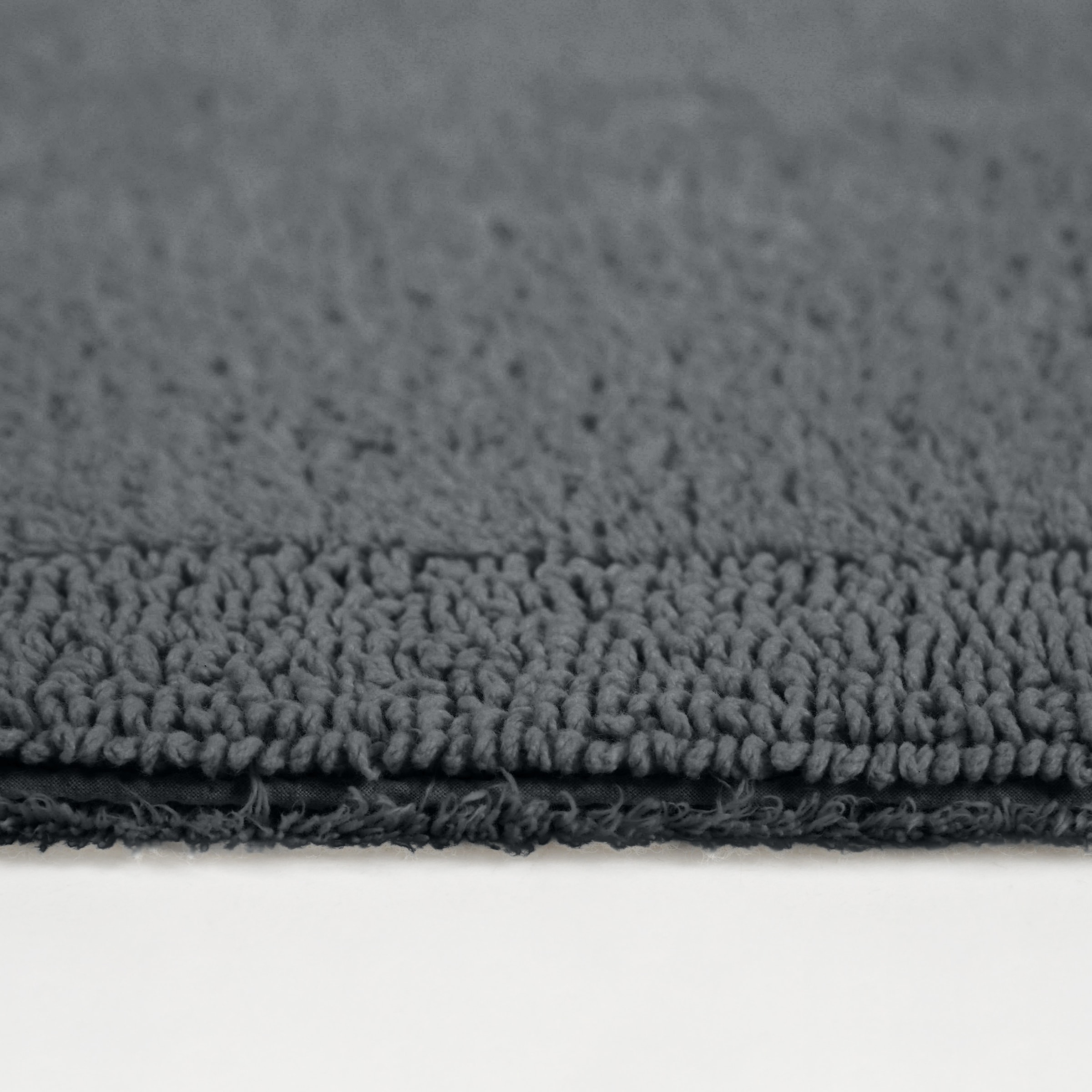 my home Badematte »Kapra, Badvorleger, Badezimmer Teppich«, beidseitig nutzbar-fußbodenheizungsgeeignet-strapazierfähig, mit Bordüre, Badteppich, Badematte, Baumwolle