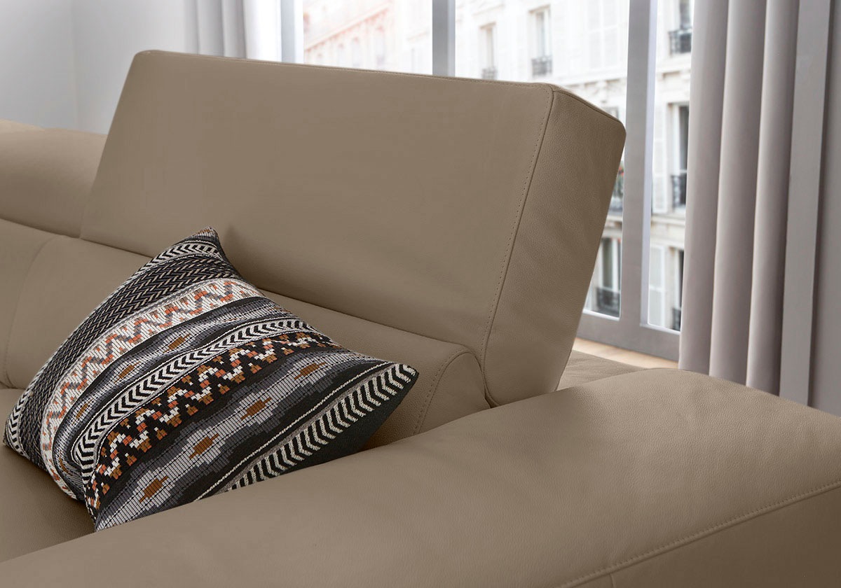 Thumbnail - W.SCHILLIG Ecksofa "piedroo, Designsofa mit tollem Sitzkomfort, bequem und elegant, L-Form", Kopfteilverstellung, wahlwe...