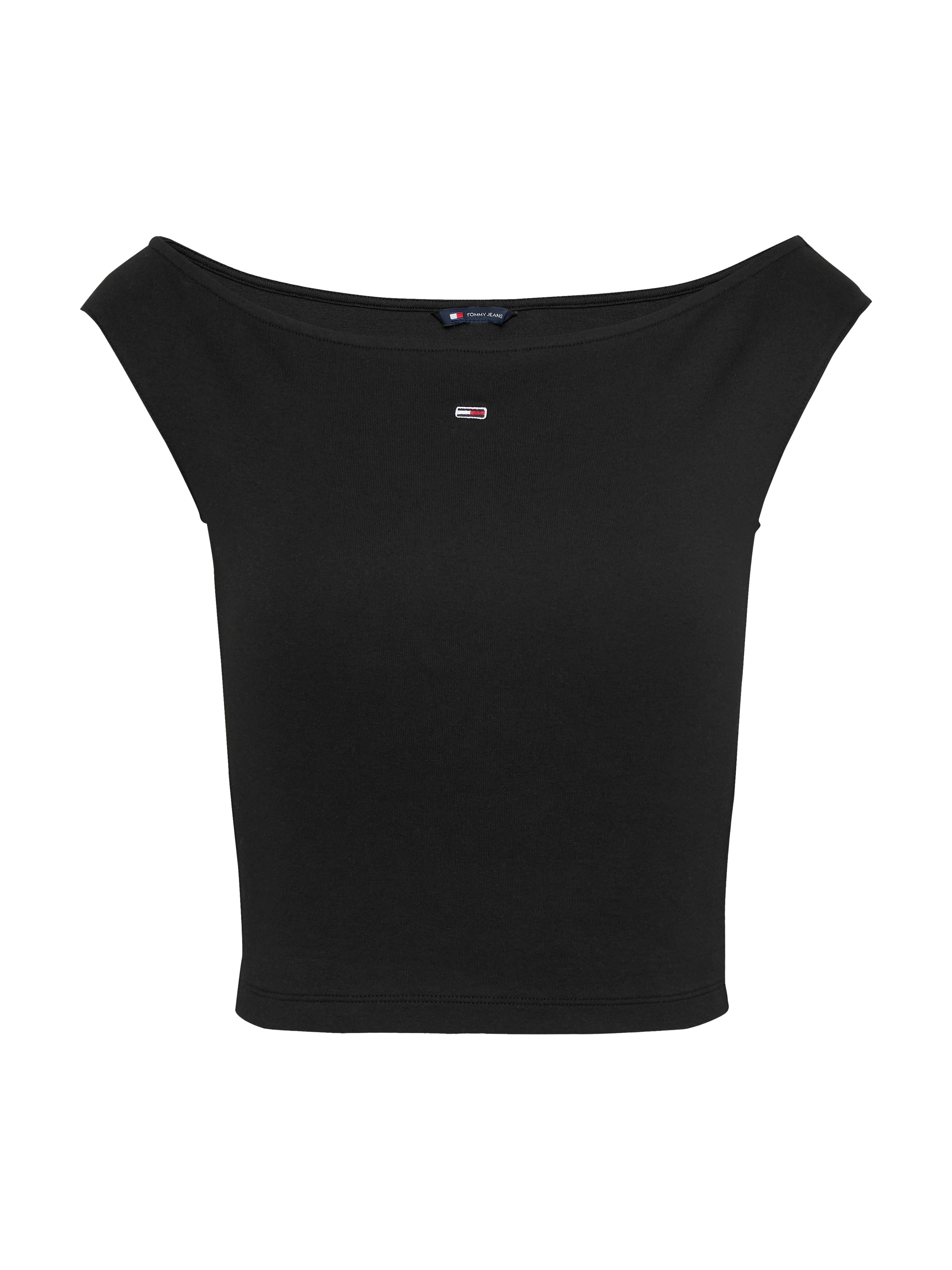 Tommy Jeans Tanktop »TJW BOAT NECK TOP SS EXT«, mit Logostickerei