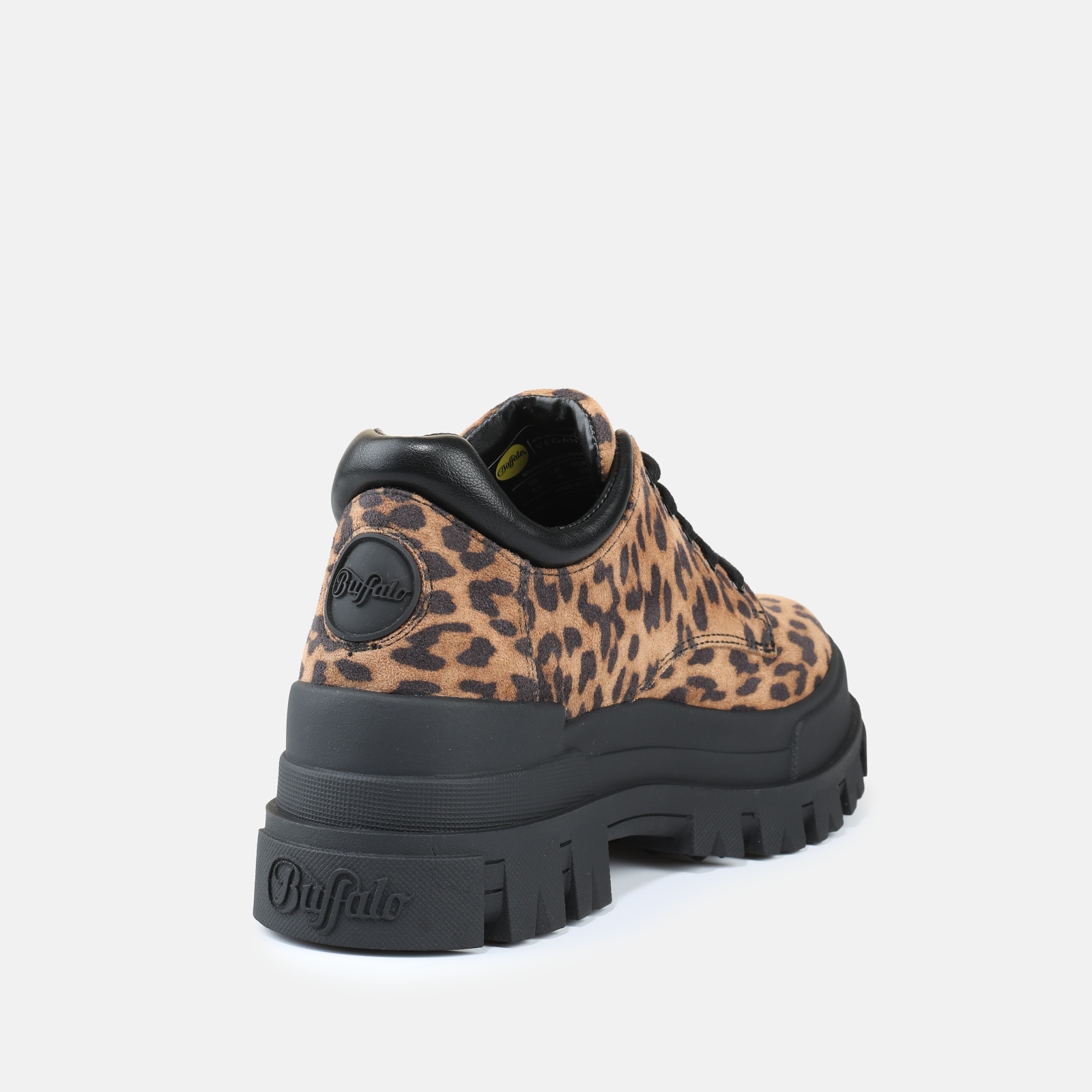 Buffalo Schnürschuh »ASPHA CLS«  Plateauschuh, Halbschuh in trendiger Leo-Optik, mit Profilsohle