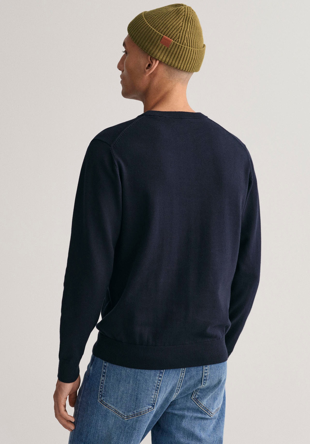 Gant Rundhalspullover "CLASSIC COTTON C-NECK", Premium Strickpullver aus we günstig online kaufen