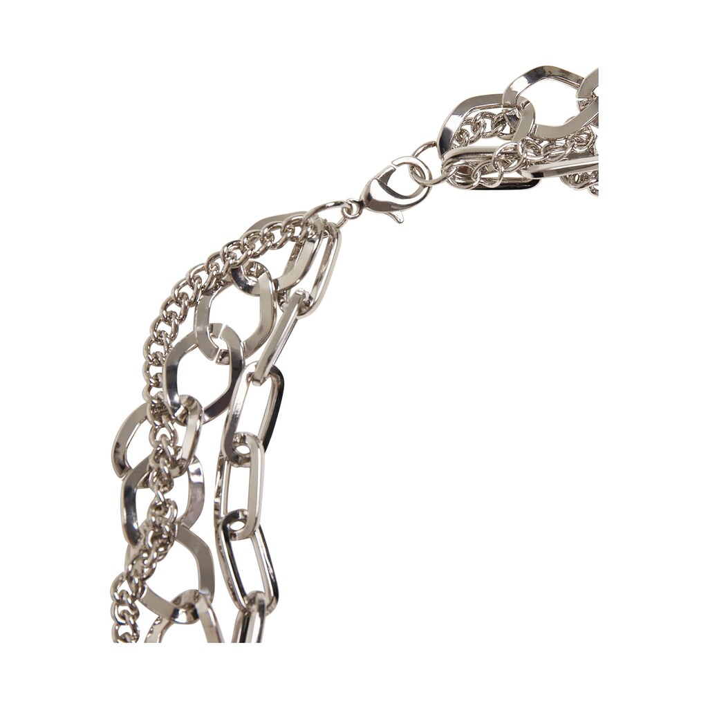 URBAN CLASSICS Edelstahlkette »Urban Classics Unisex Ring Layering Necklace«