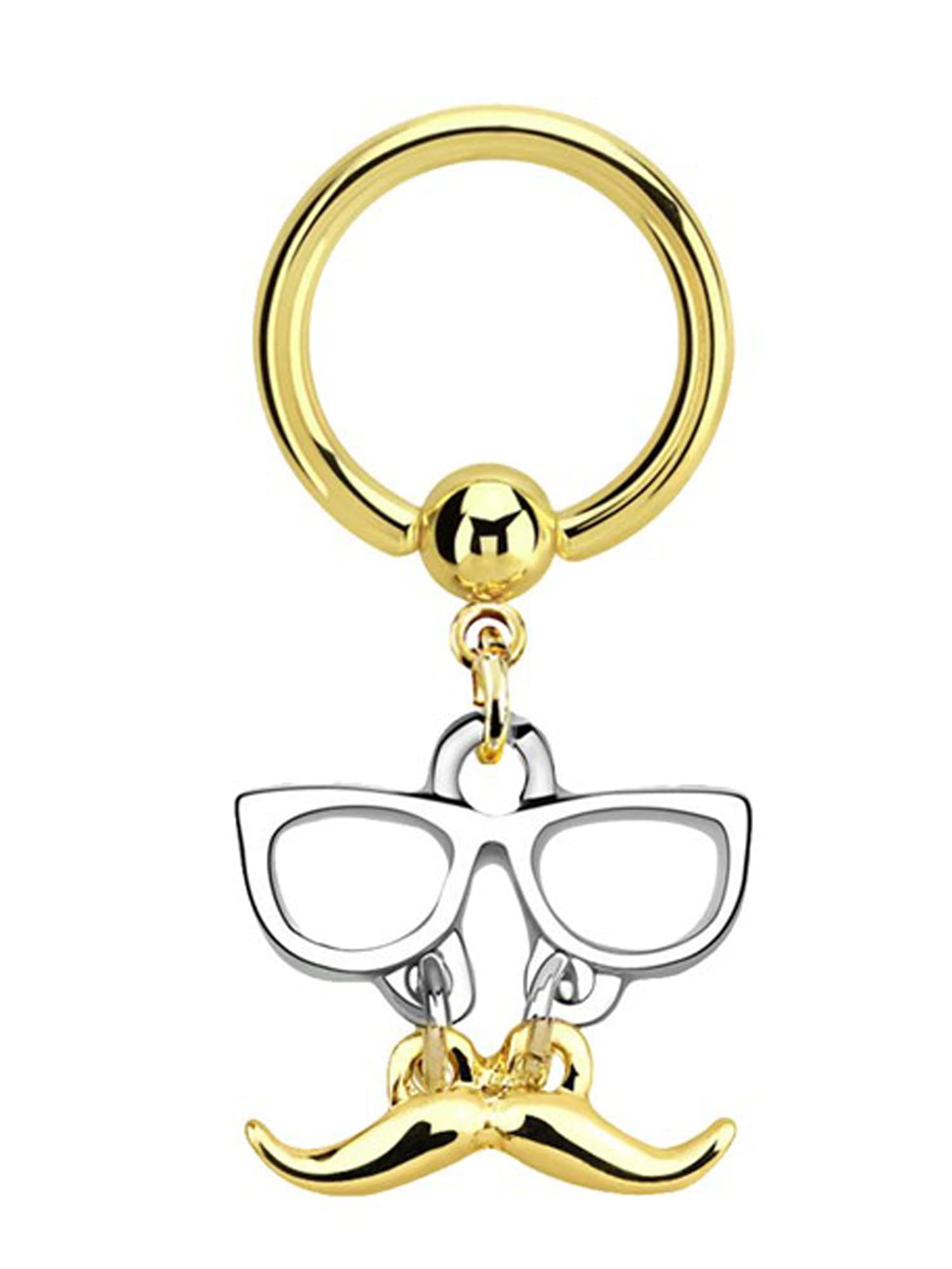 Adelia´s Intimpiercing »Piercing Intimpiercing BAUR mit golden Ring Intimpiercing mm kaufen PVD «, 1,6 und Bart | Brille