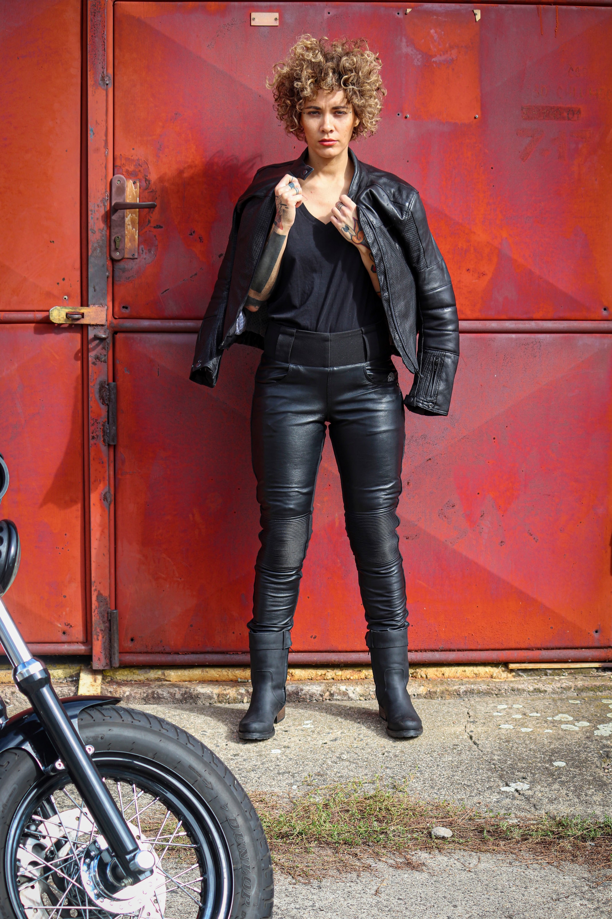 Falco Motorradhose, Leder-Leggings für Damen kaufen | BAUR