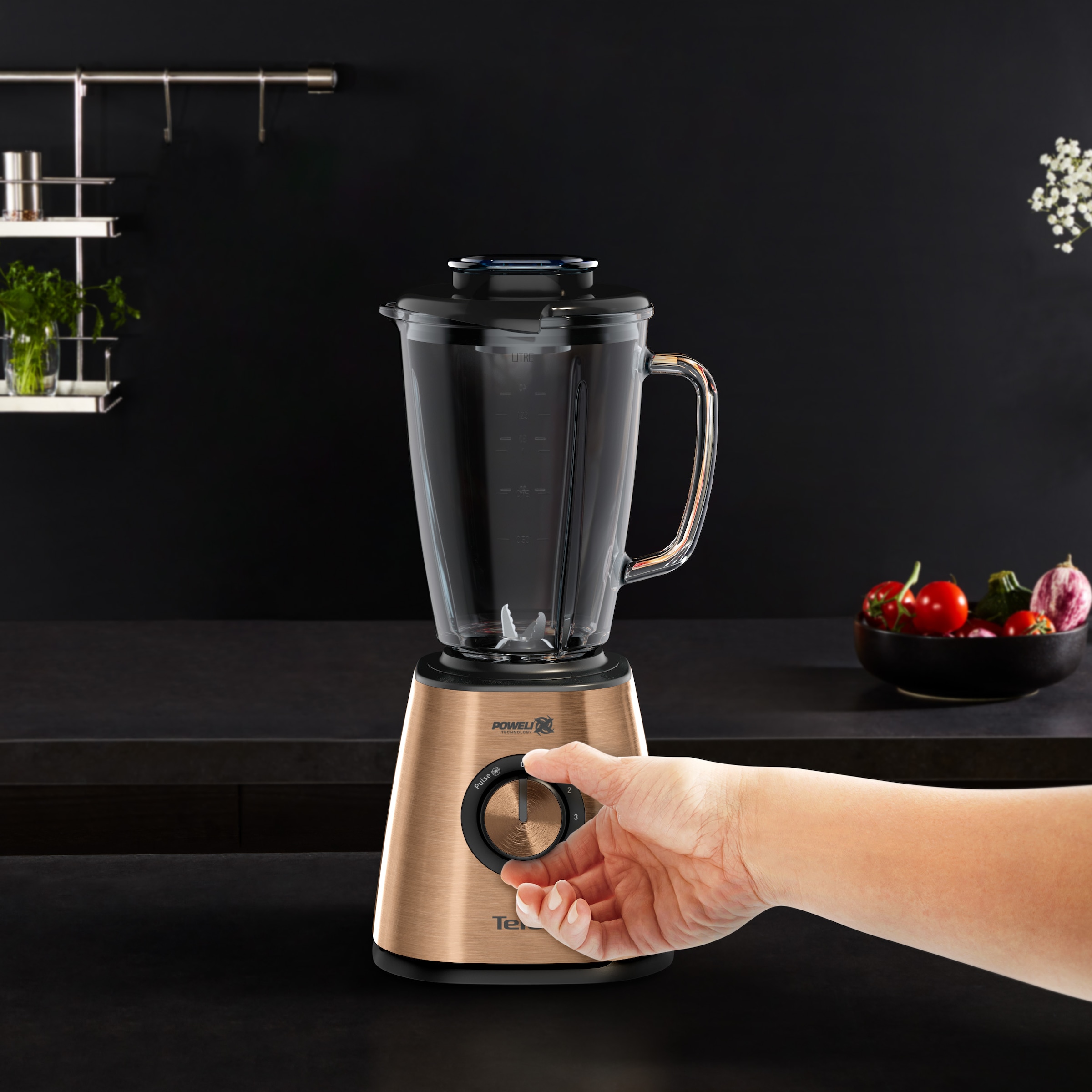 Tefal Standmixer »BL439G Coppertinto« 800 W 1,75 L Fassungsvermögen, stoßfestes Thermoglas