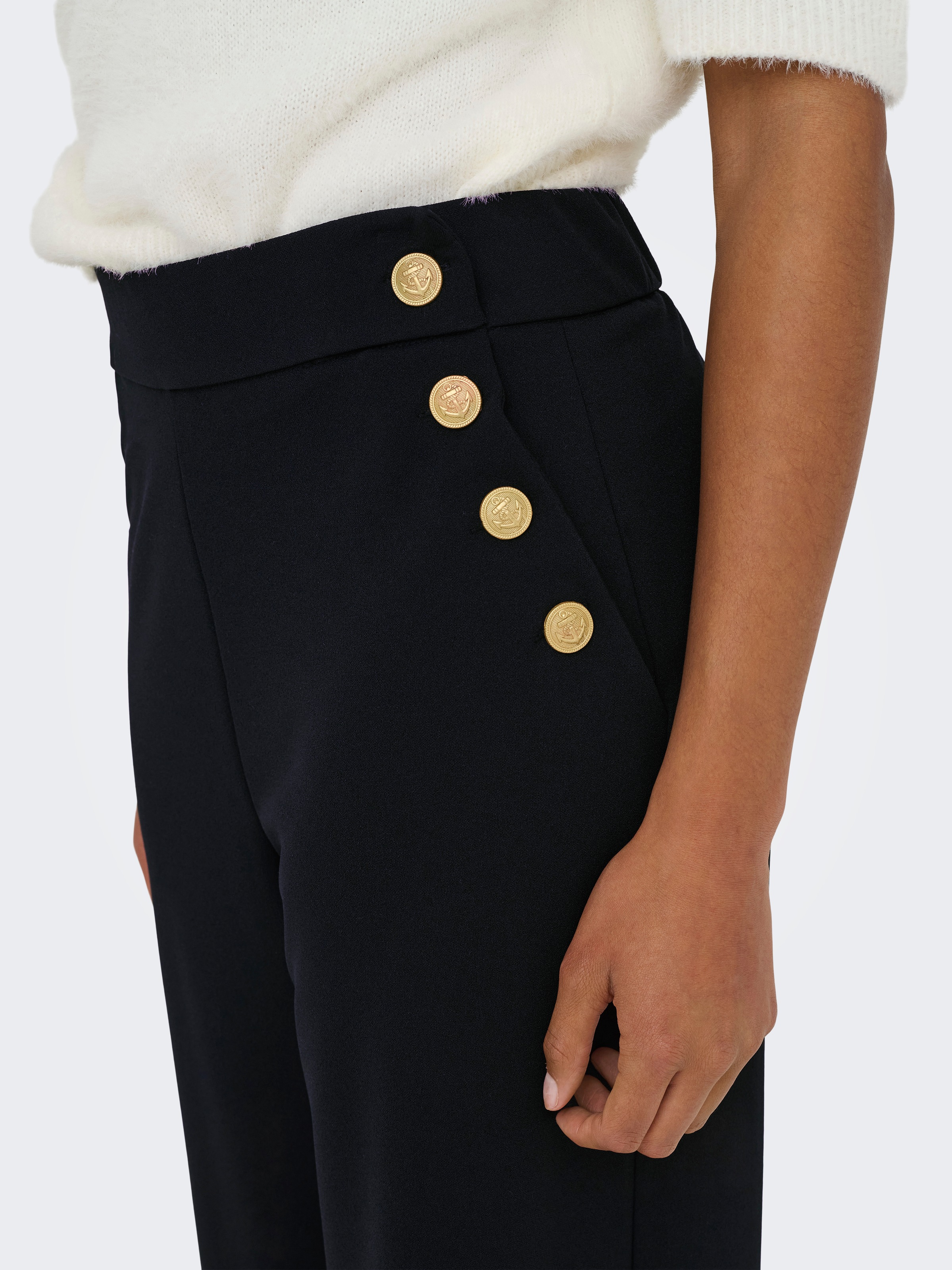 ONLY Schlupfhose "ONLRINA BUTTON PANT JRS NOOS" mit Knopf-Details günstig online kaufen