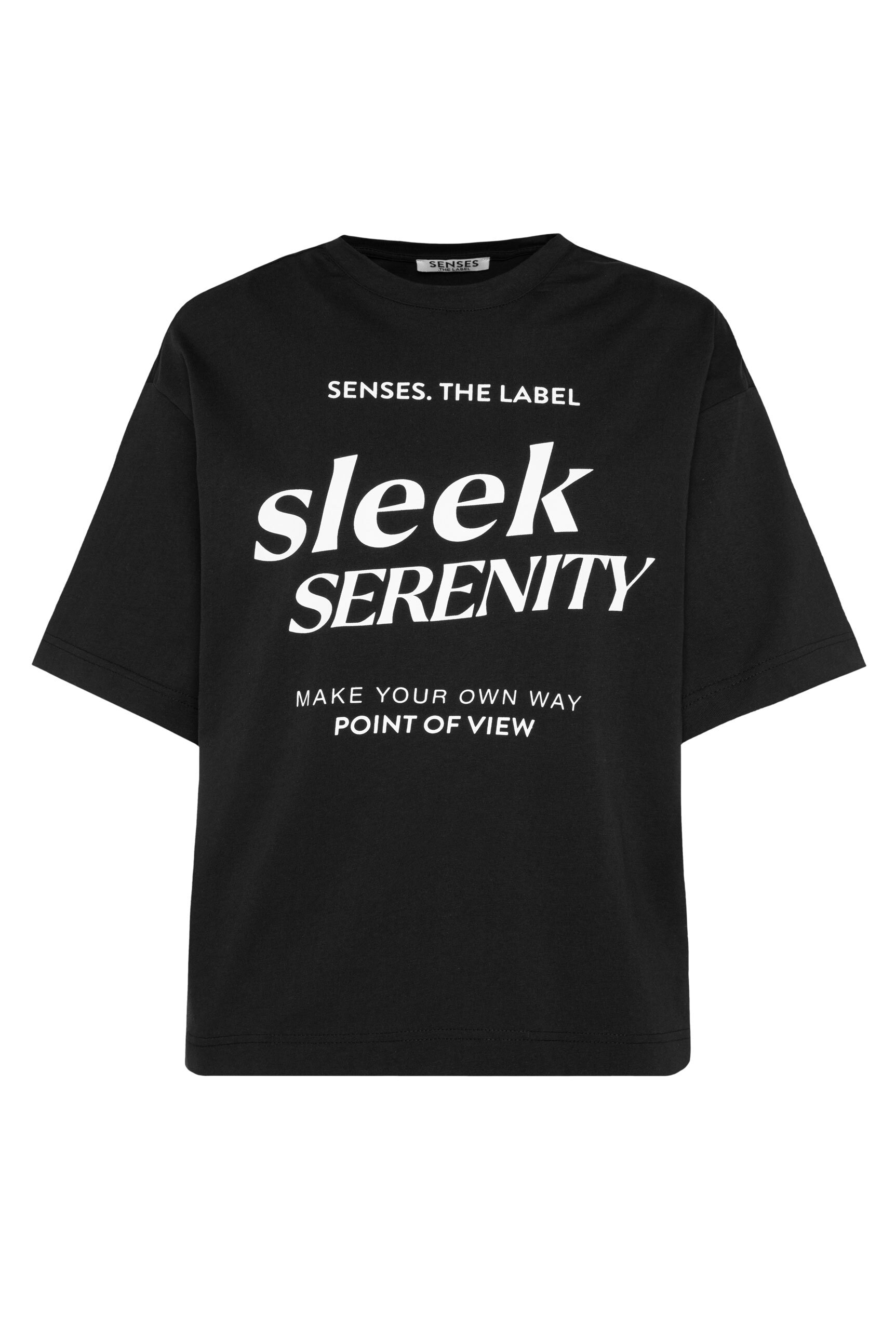 SENSES.THE LABEL Rundhalsshirt, aus Baumwolle