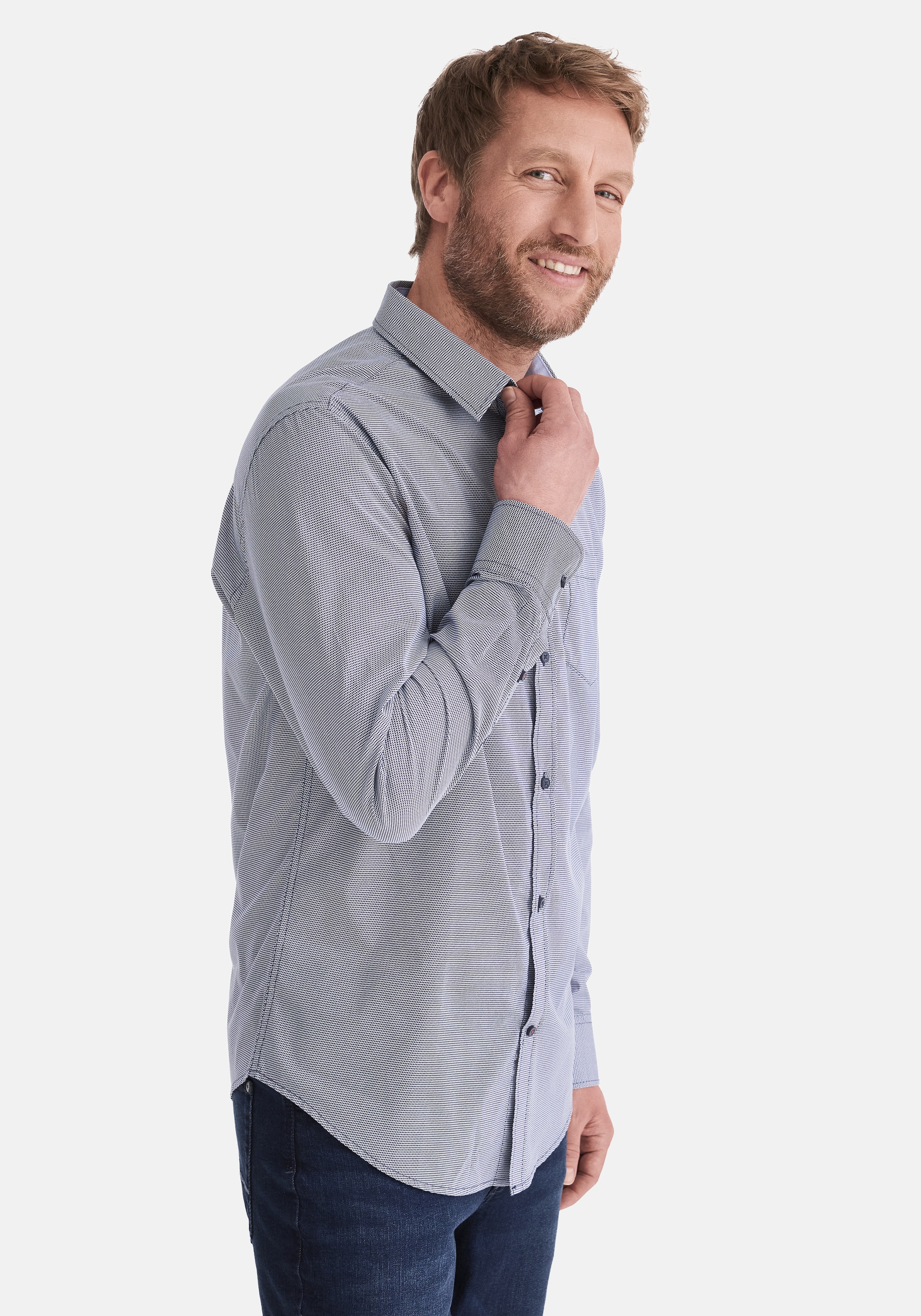 Stooker Men Langarmhemd "HUGH Hemd Langarm Regular Fit", Langarm Hemd Regul günstig online kaufen