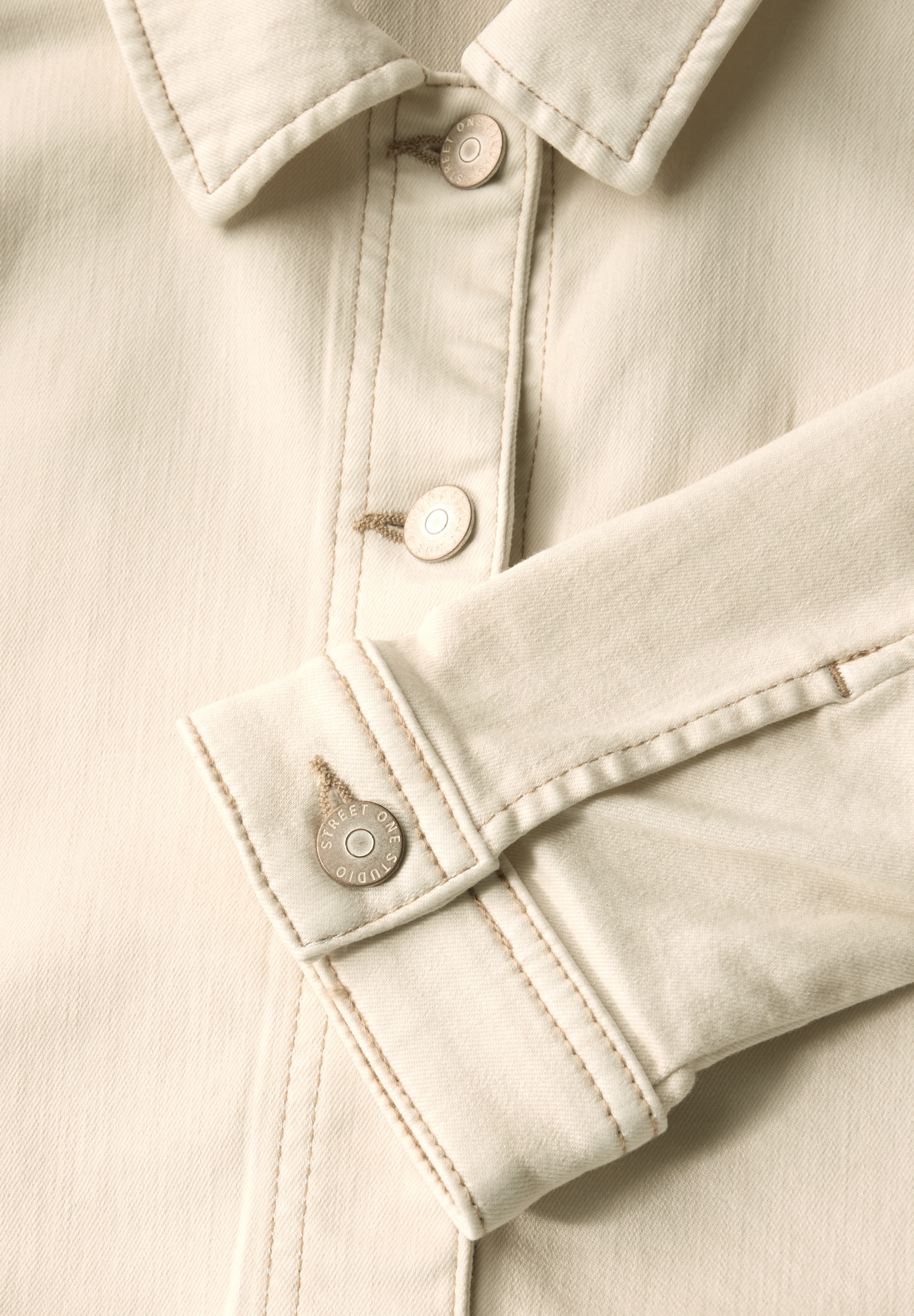 STREET ONE STUDIO Jeansjacke, ohne Kapuze, im Denim-Style