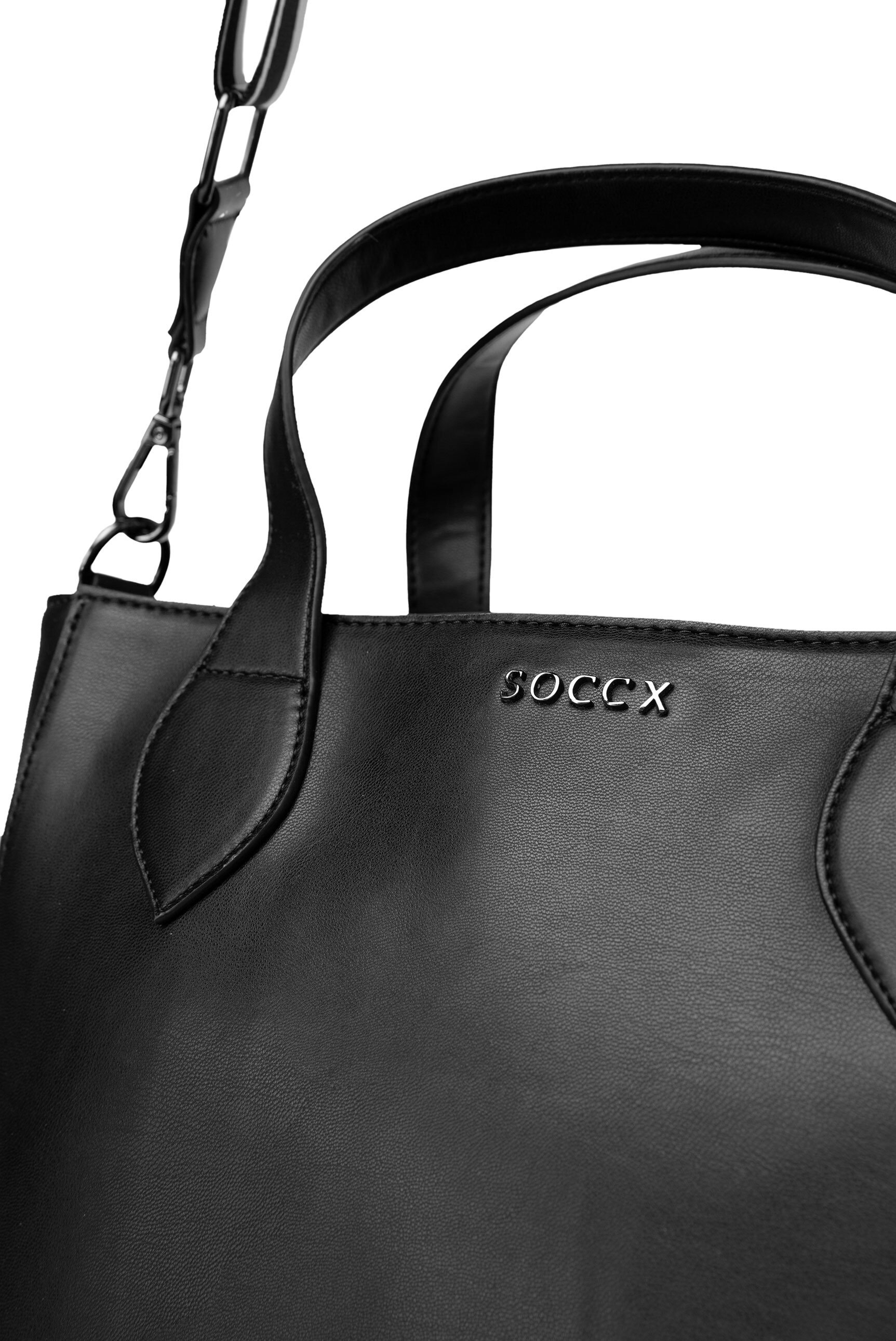 SOCCX Henkeltasche, mit vielen Innenfächern