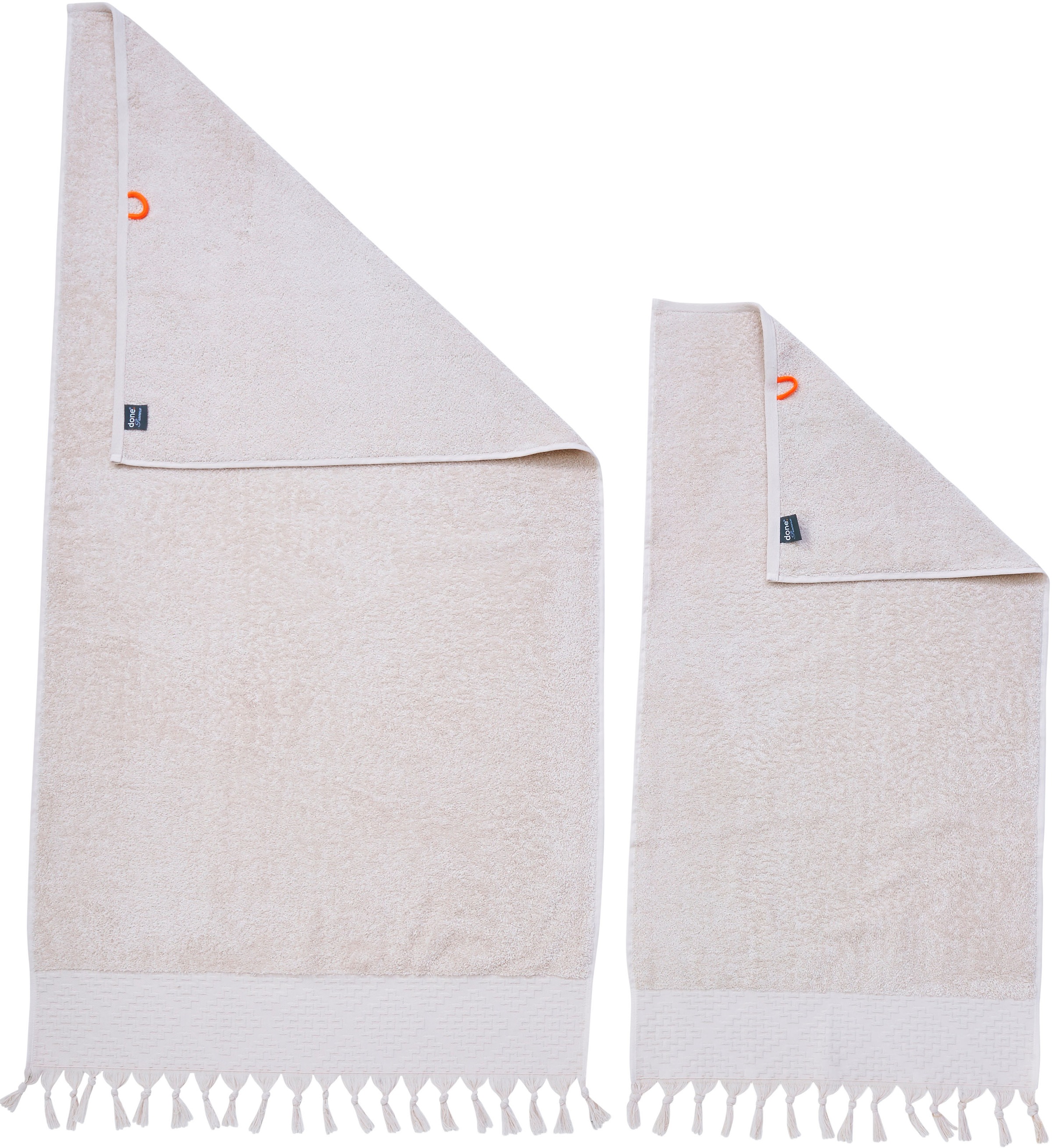 done. Handtuch Set "Provence Bohéme" Uni-Farben, Boho-Style, mit auffällige günstig online kaufen