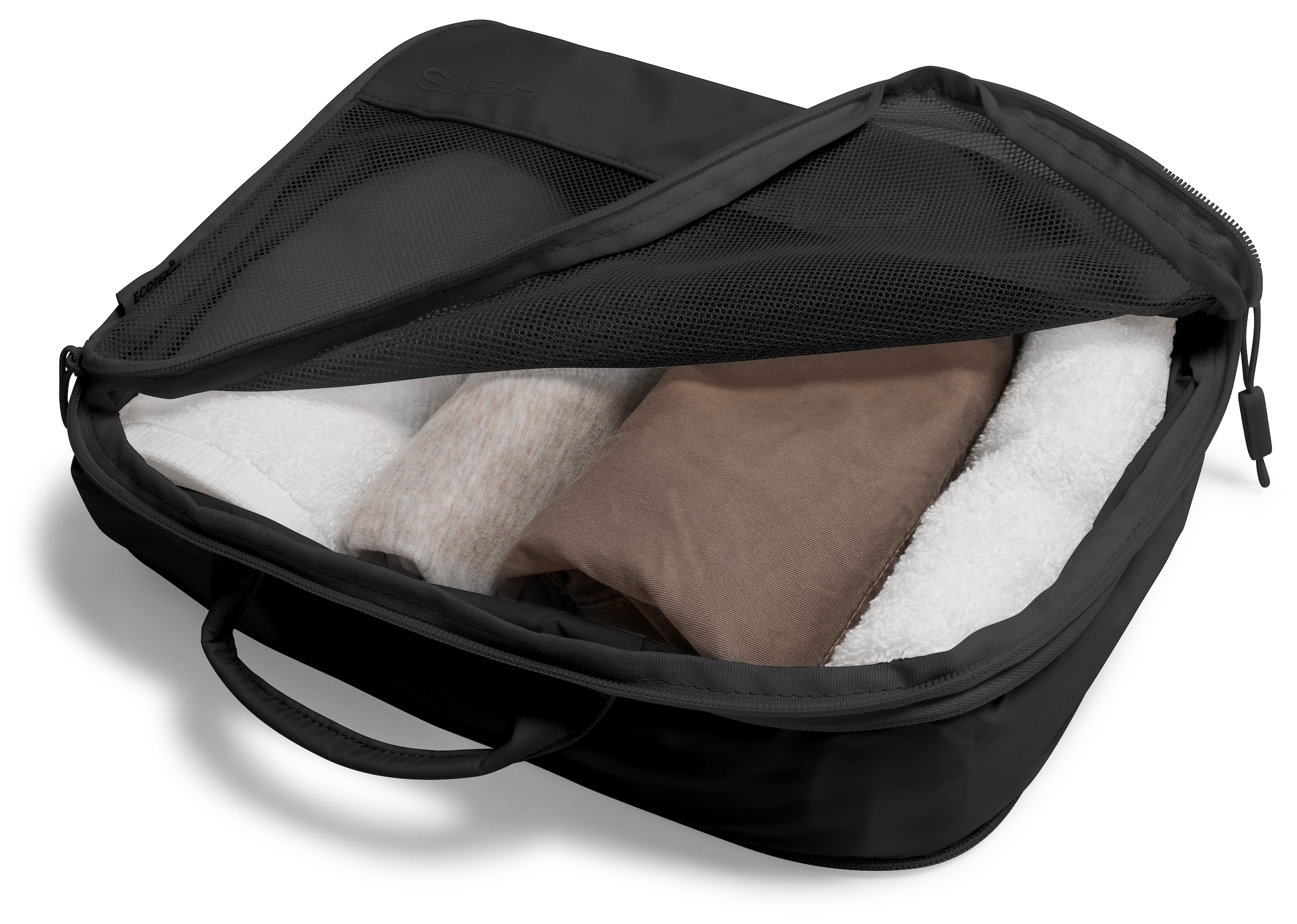 Heys Kofferorganizer »Ecotex Compression Packing Cube«, (Set, 4 tlg.), komprimierbare Packwürfel, Packtaschen, Organizer für Koffer