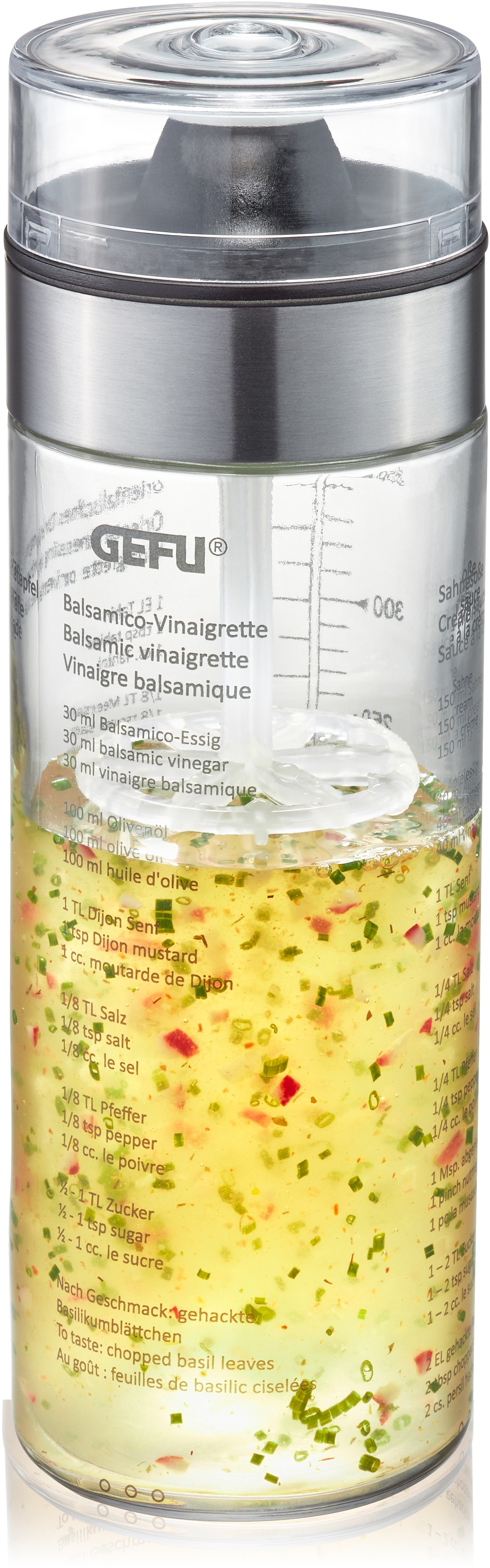 GEFU Dressing Shaker "MIX" Doppelskala (ml/oz), auslaufsicher, 350 ml günstig online kaufen