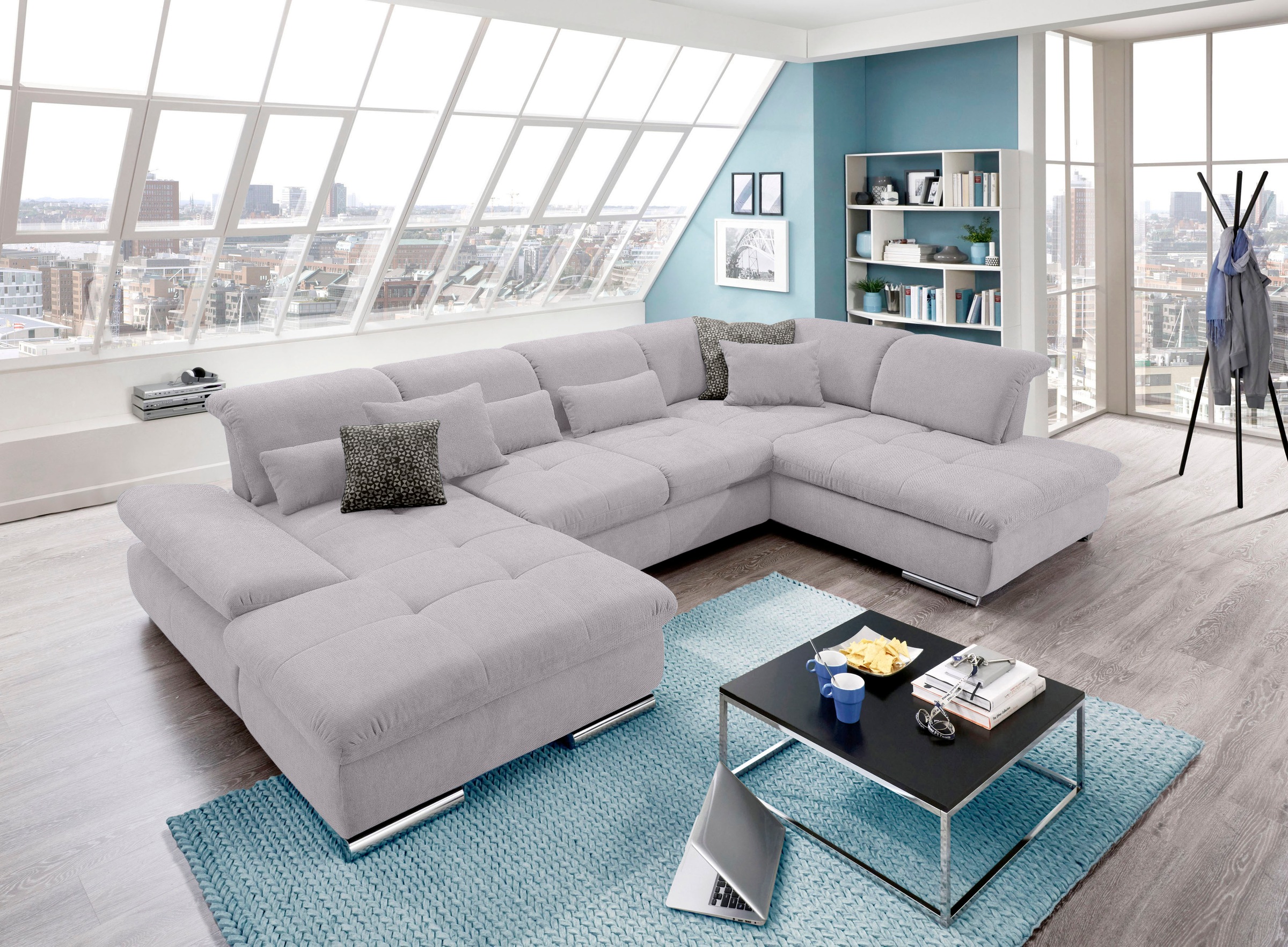 set one by Musterring Wohnlandschaft "SO 4100 komfortable Federkernunterfed günstig online kaufen