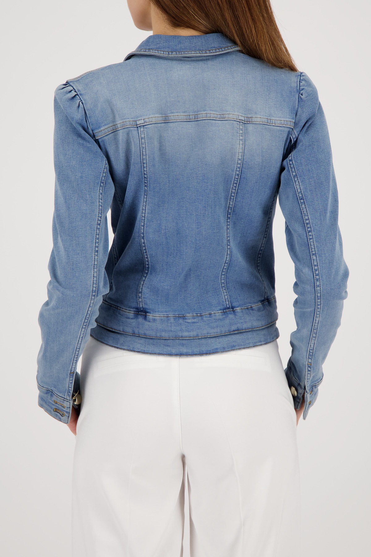 Monari Jeansjacke "Jacke Jeans" ohne Kapuze Regular fit mit Schmuckknöpfen günstig online kaufen