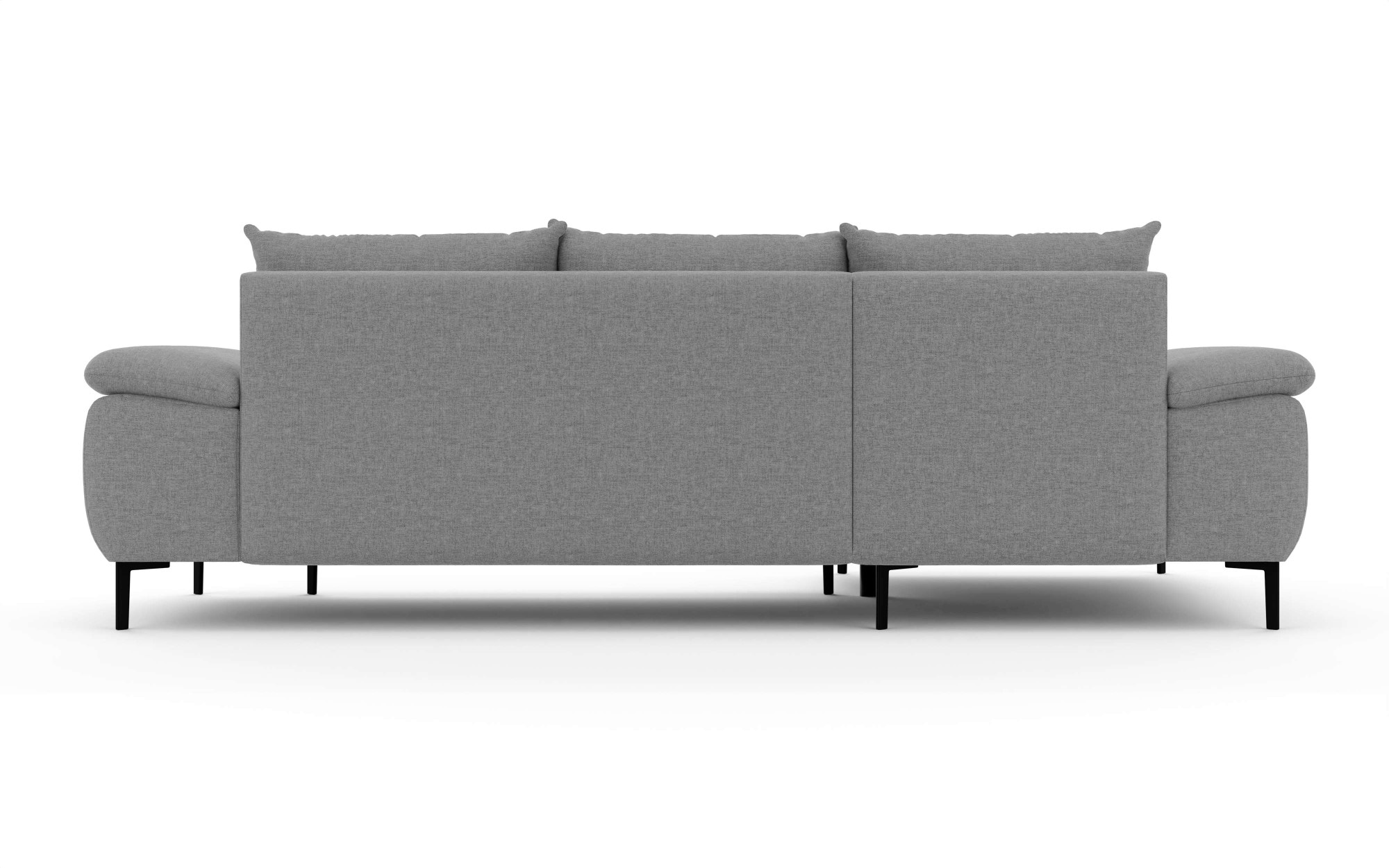 INOSIGN Ecksofa »DROMARA Schlafsofa mit Bettkasten, Maße: B/T/H 277/141/91 cm«, L-Form mit Recamiere rechts/links bestellbar, Wellenunterfederung