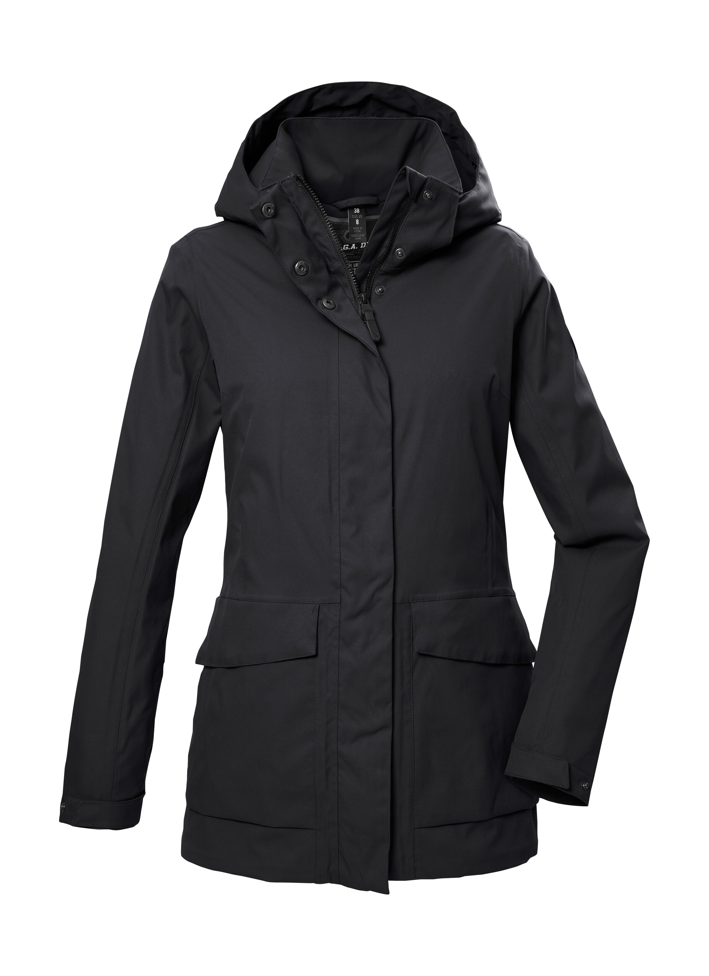 G.I.G.A. DX by killtec Funktionsjacke »GS 54 WMN JCKT«, Wasserdicht, atmungsaktiv, recycelte Materialien, abnehmbare Kapuze