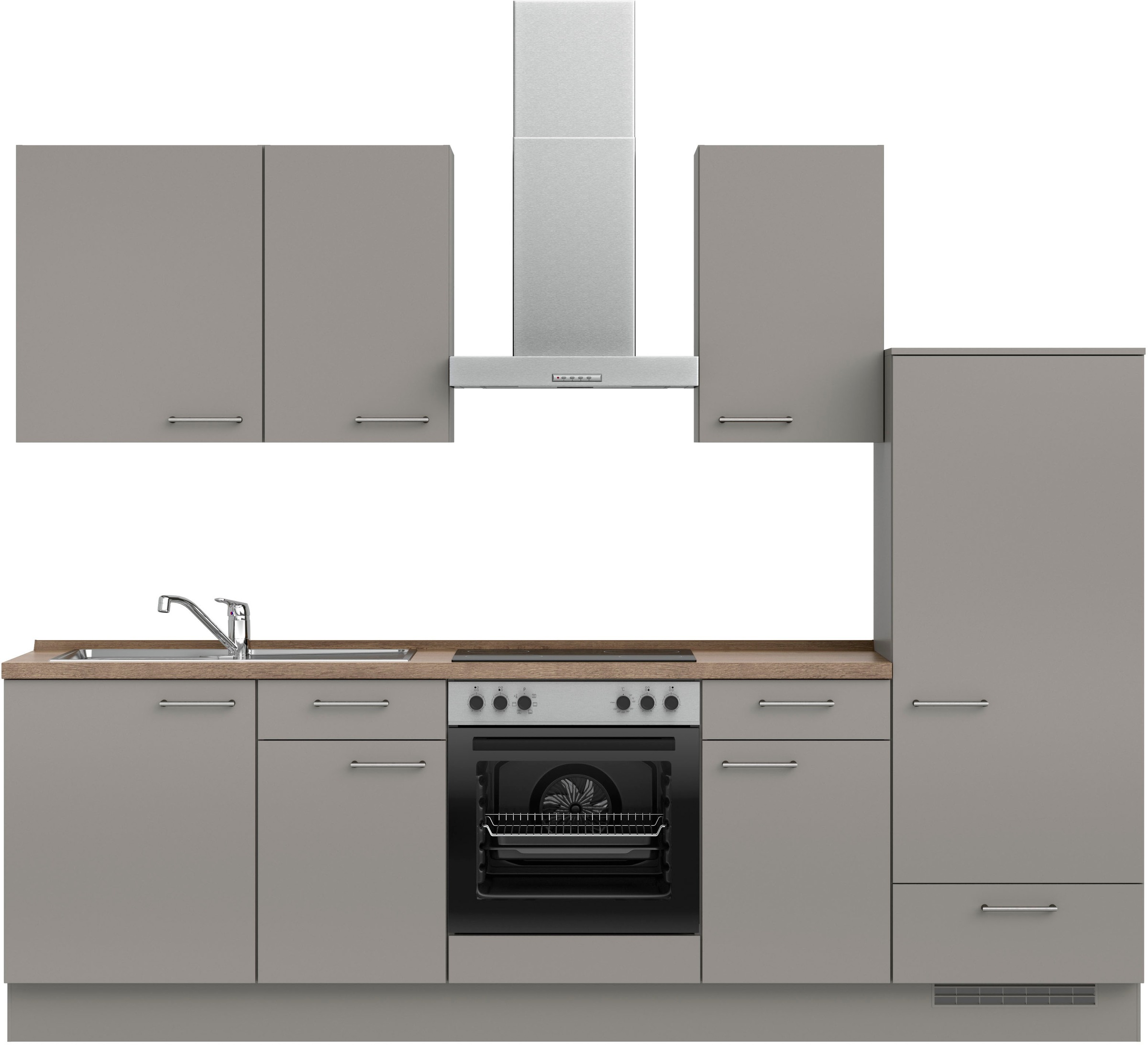 nobilia Küchenzeile ""Laser I", Ausrichtung wählbar, Breite 270 cm" vormont günstig online kaufen