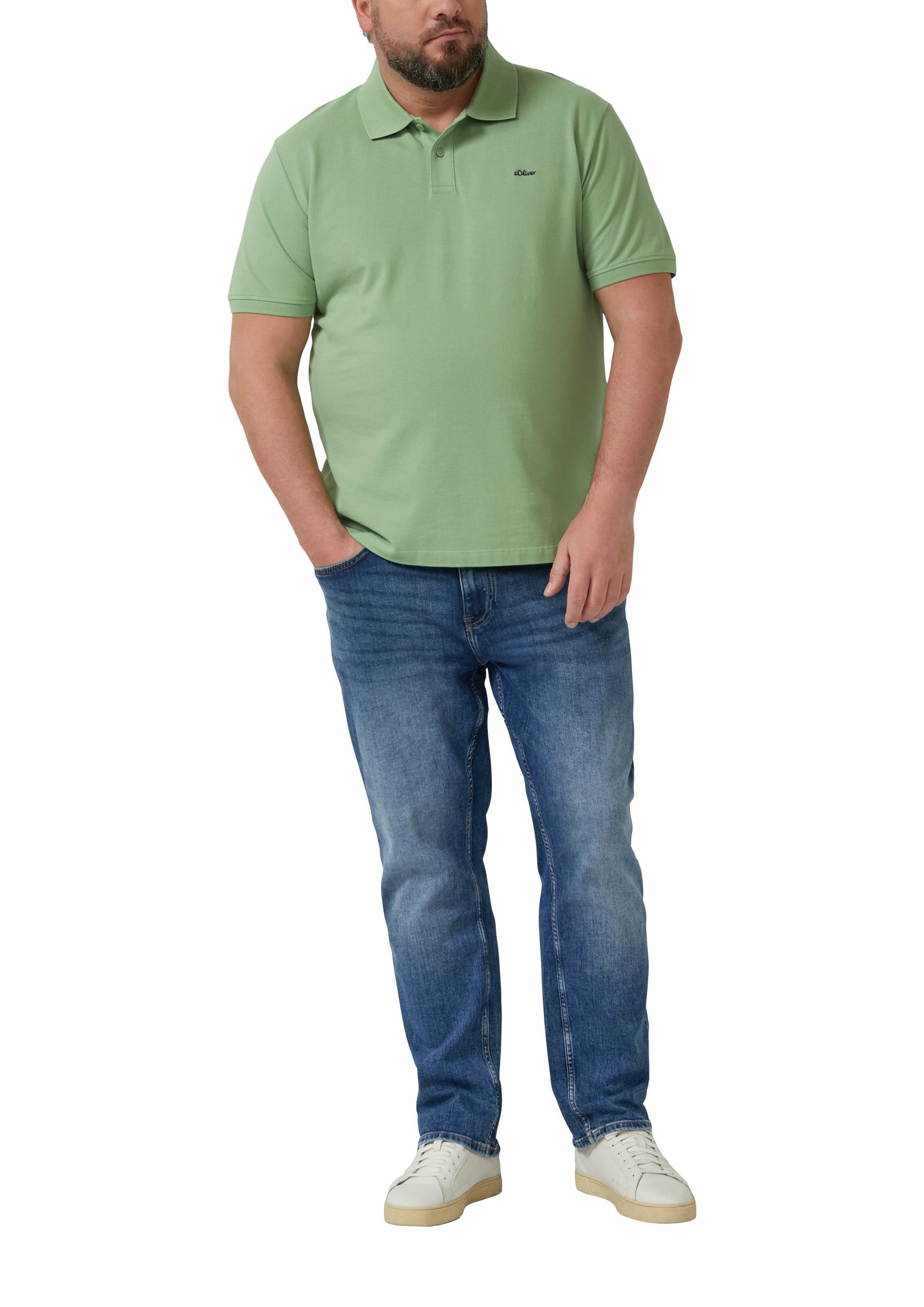 s.Oliver Men Big Sizes Poloshirt Kurzarm-Polo aus Baumwolle - Große Größen günstig online kaufen