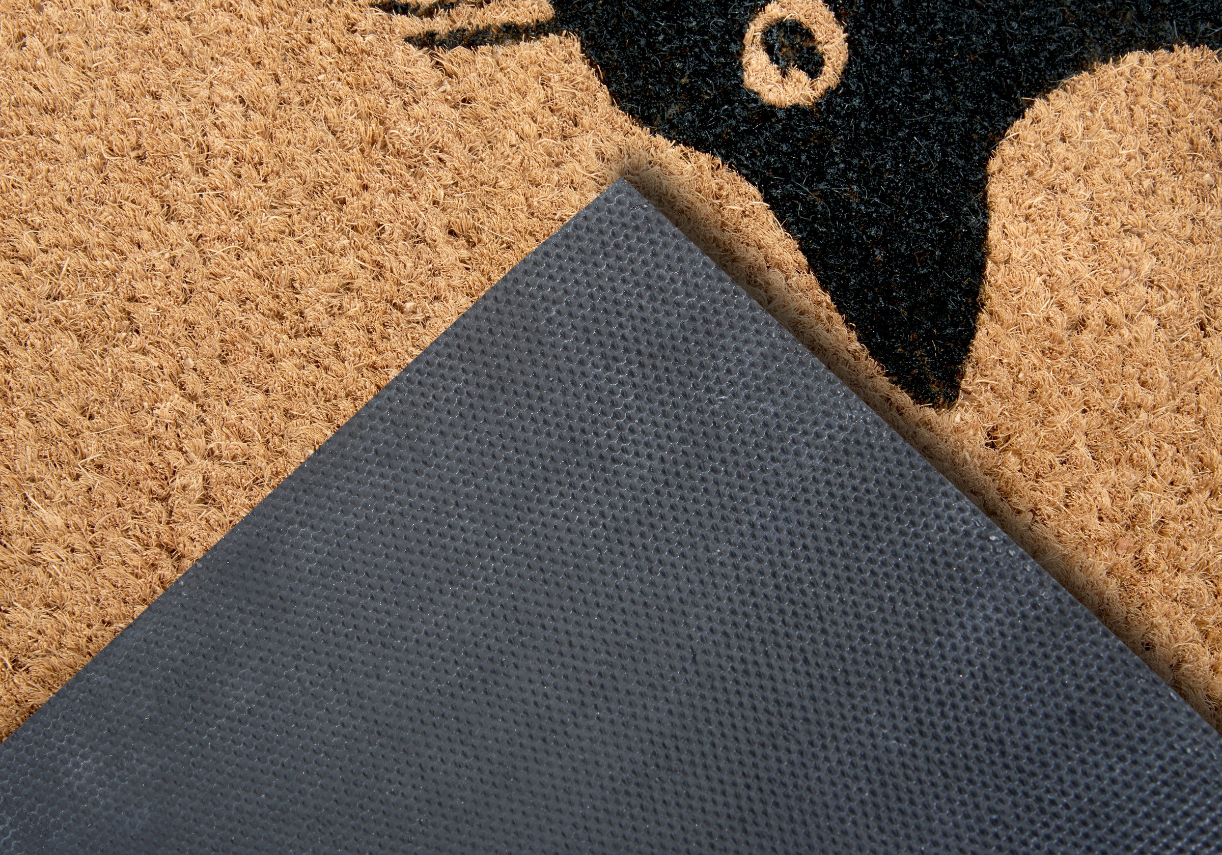 HANSE Home Fußmatte »Mix Mats Kokos Cat Fan, Türmatte«, rechteckig, 15 mm Höhe, Kokos, Schmutzfangmatte, Outdoor, Rutschfest, Innen, Kokosmatte, Flur