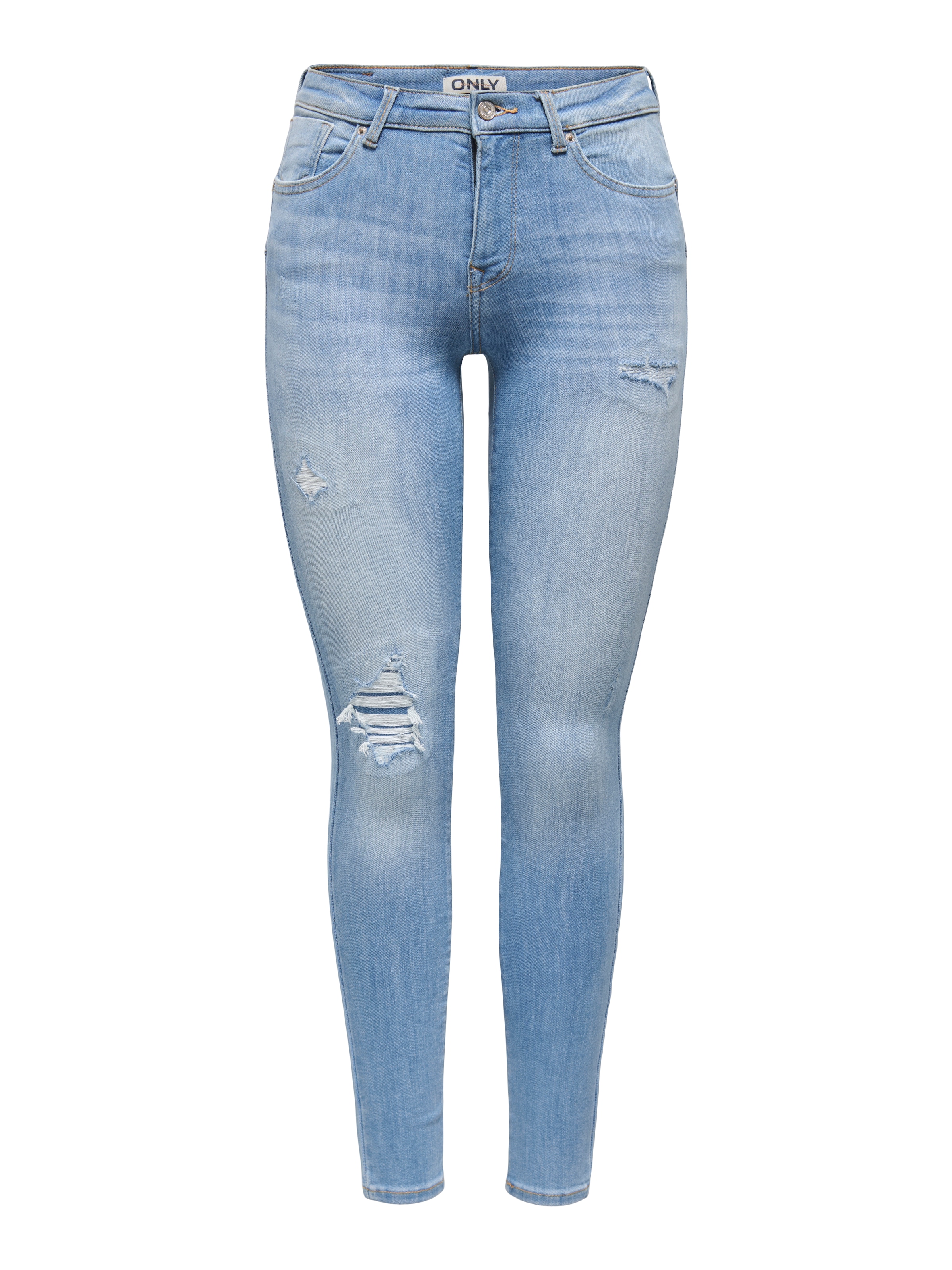 ONLY Skinny-fit-Jeans »ONLPOWER MW PUSH UP SK REP DNM«