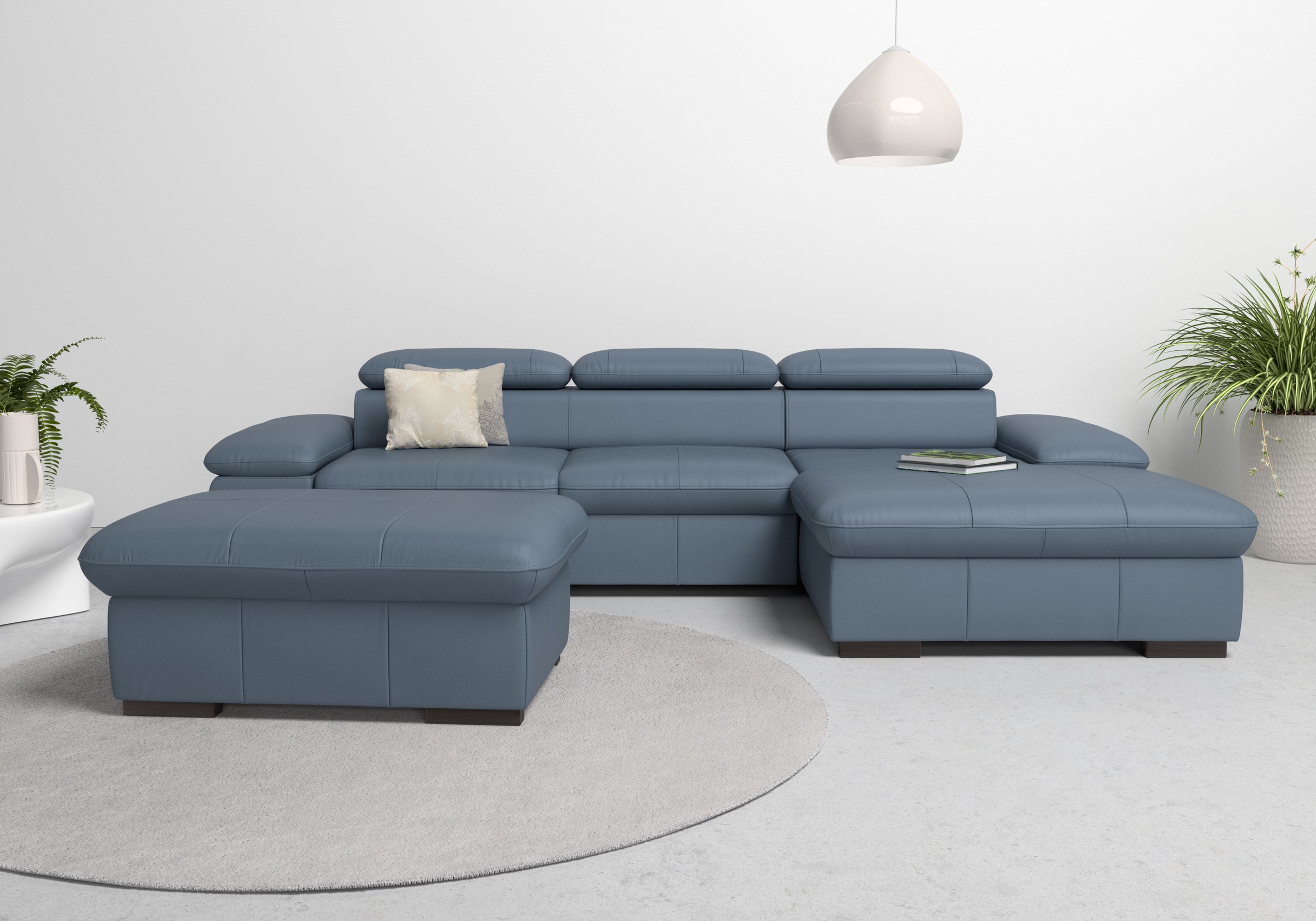 Home affaire Ecksofa »Alberto L-Form«, mit Kopfteilverstellung, wahlweise mit Bettfunktion