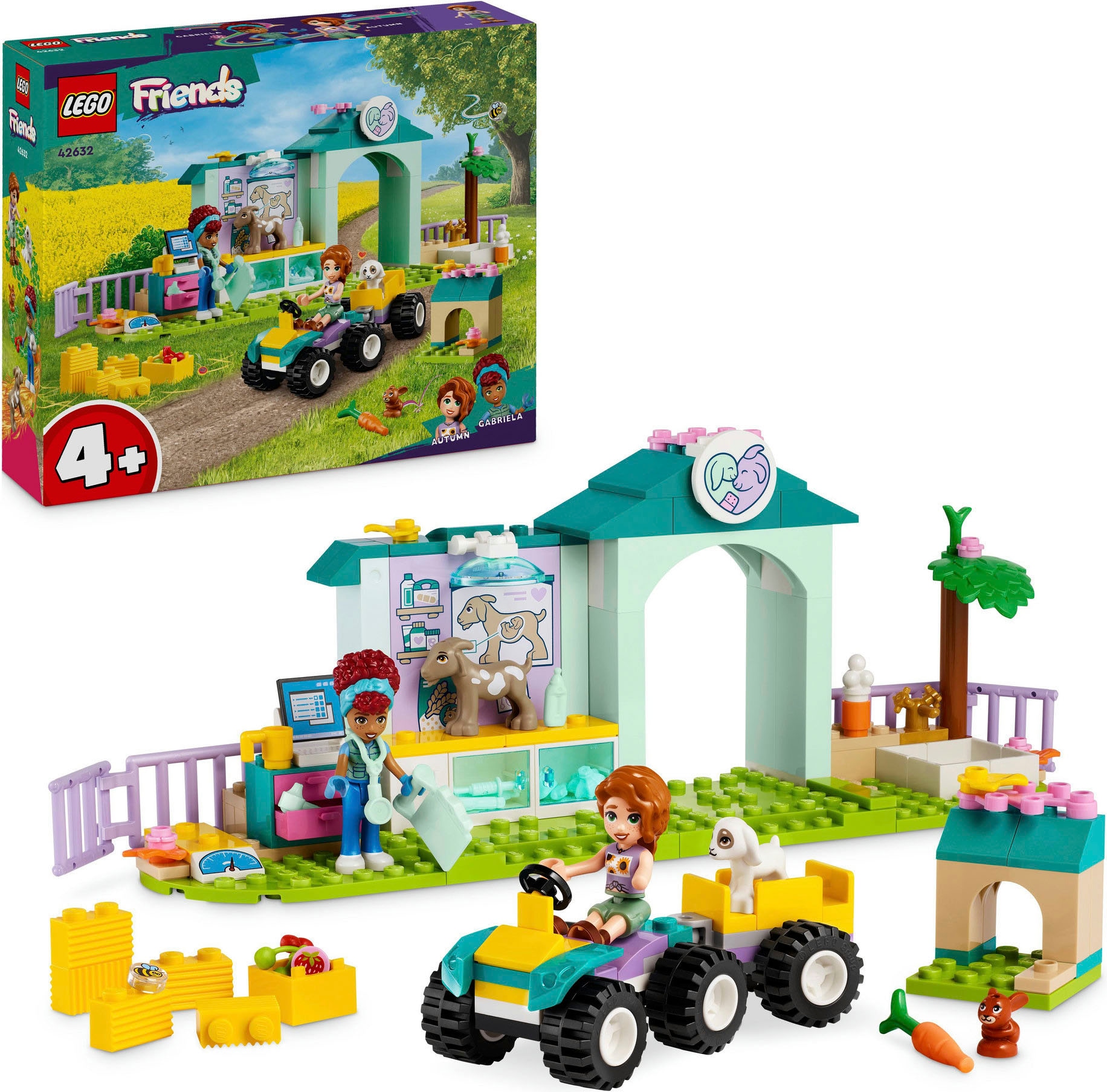 Konstruktionsspielsteine »Farmtierklinik (42632), LEGO Friends«, (161 St.), Made in...