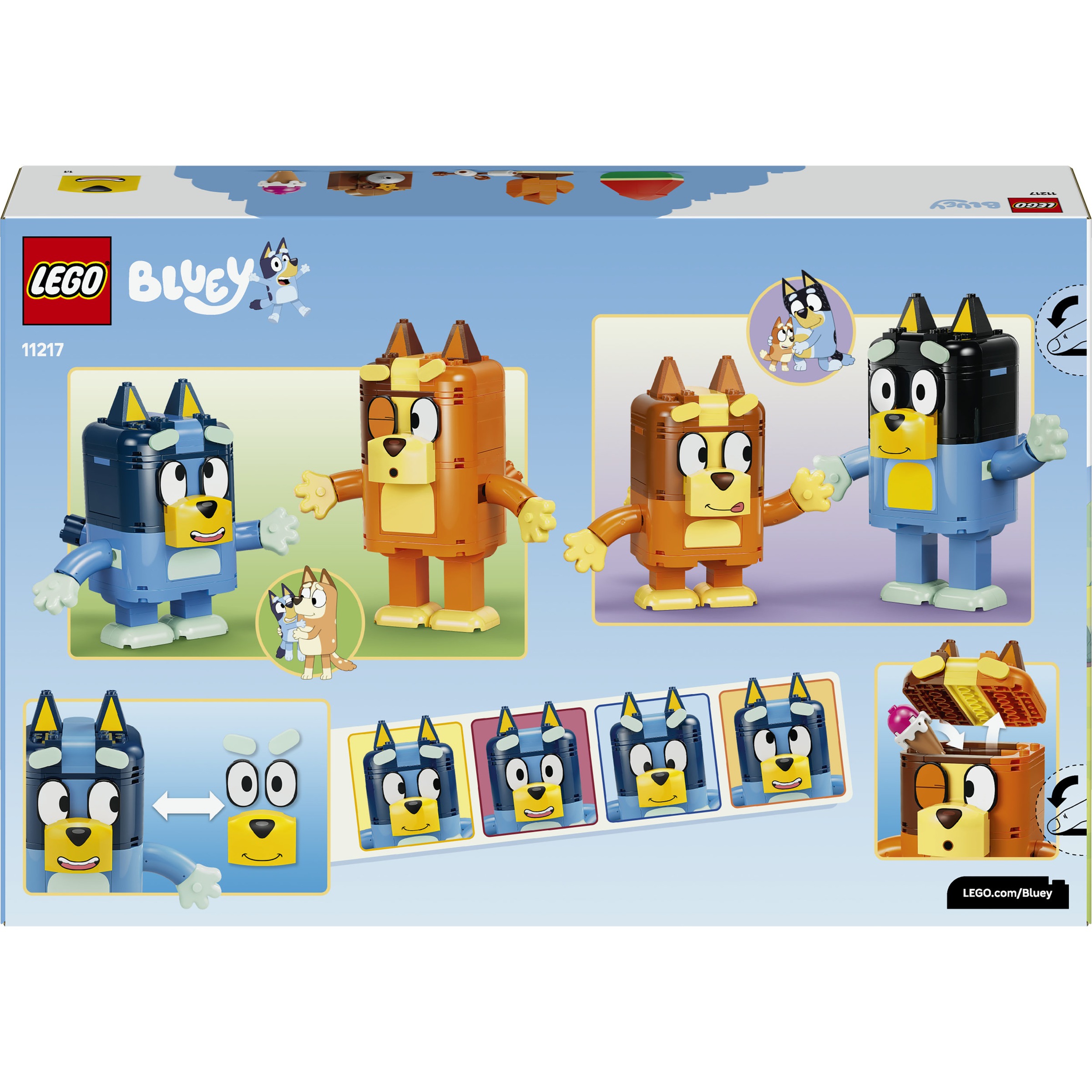 LEGO® Konstruktionsspielsteine »Blueys Familie aus LEGO Steinen (11217), LEGO Bluey« Made in Europe