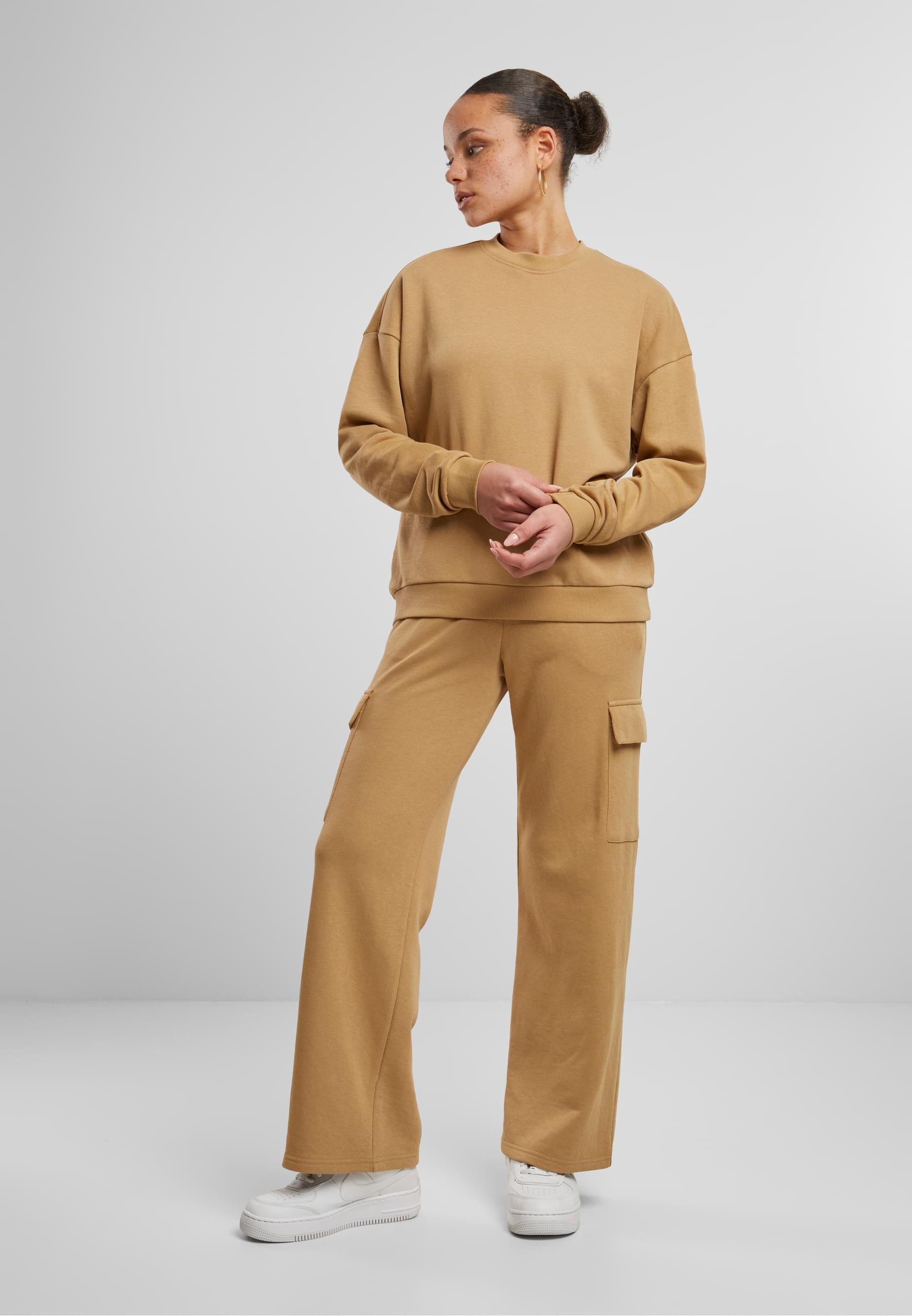 URBAN CLASSICS Sweater »Urban Classics Damen Ladies Oversized Light Terry Crewneck«