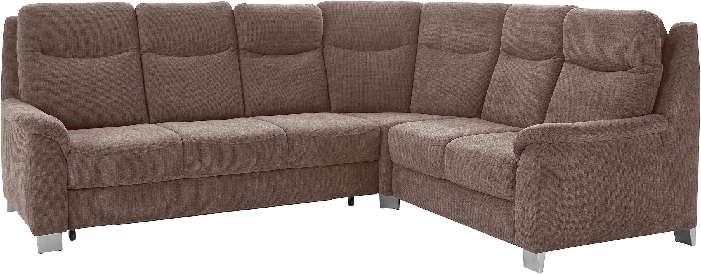 sit&more Ecksofa »Boccaccio L-Form«, mit Federkern und Kopfteilverstellung, wahlweise mit Bettfunktion