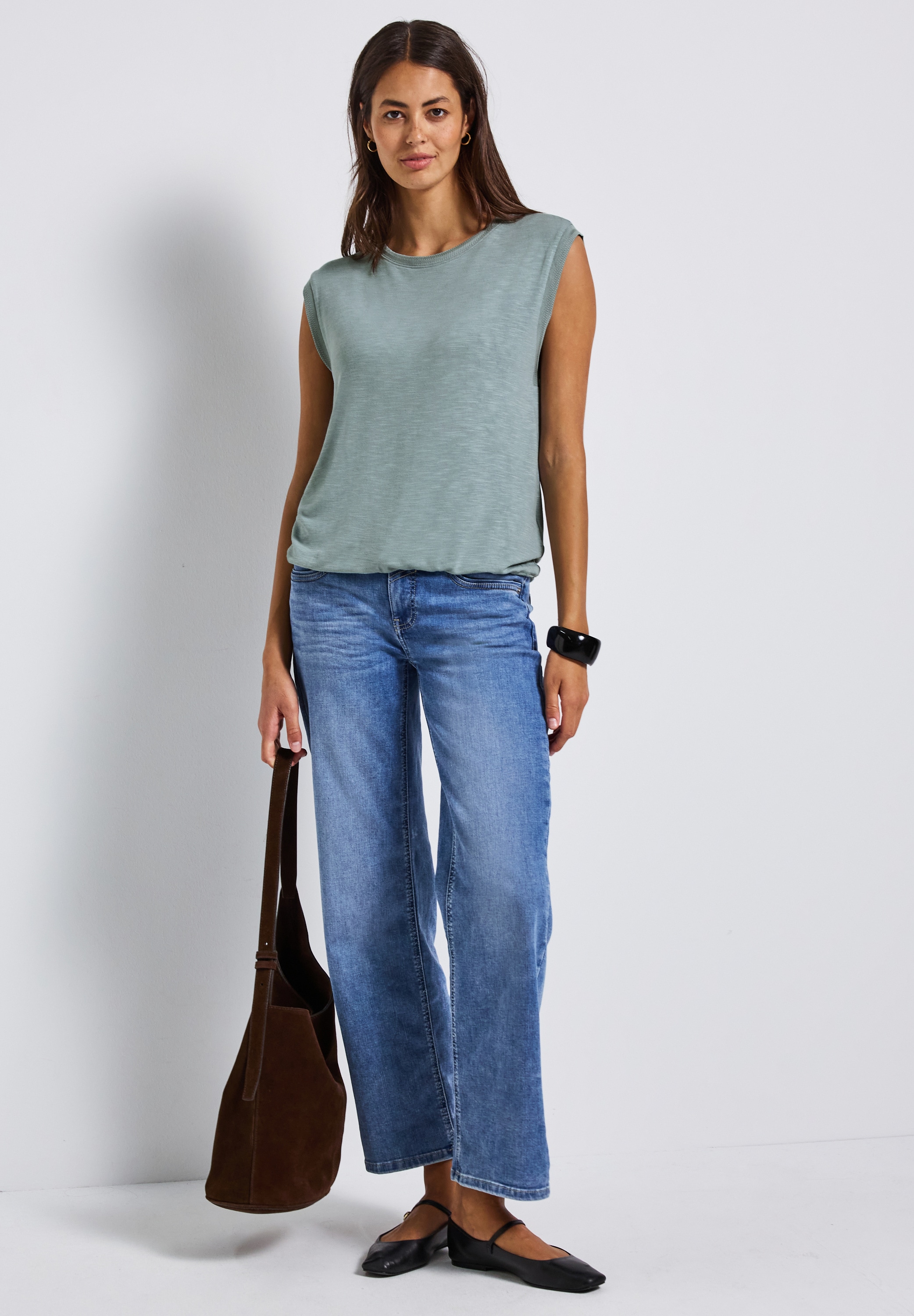 STREET ONE Shirttop, mit Dekotapes