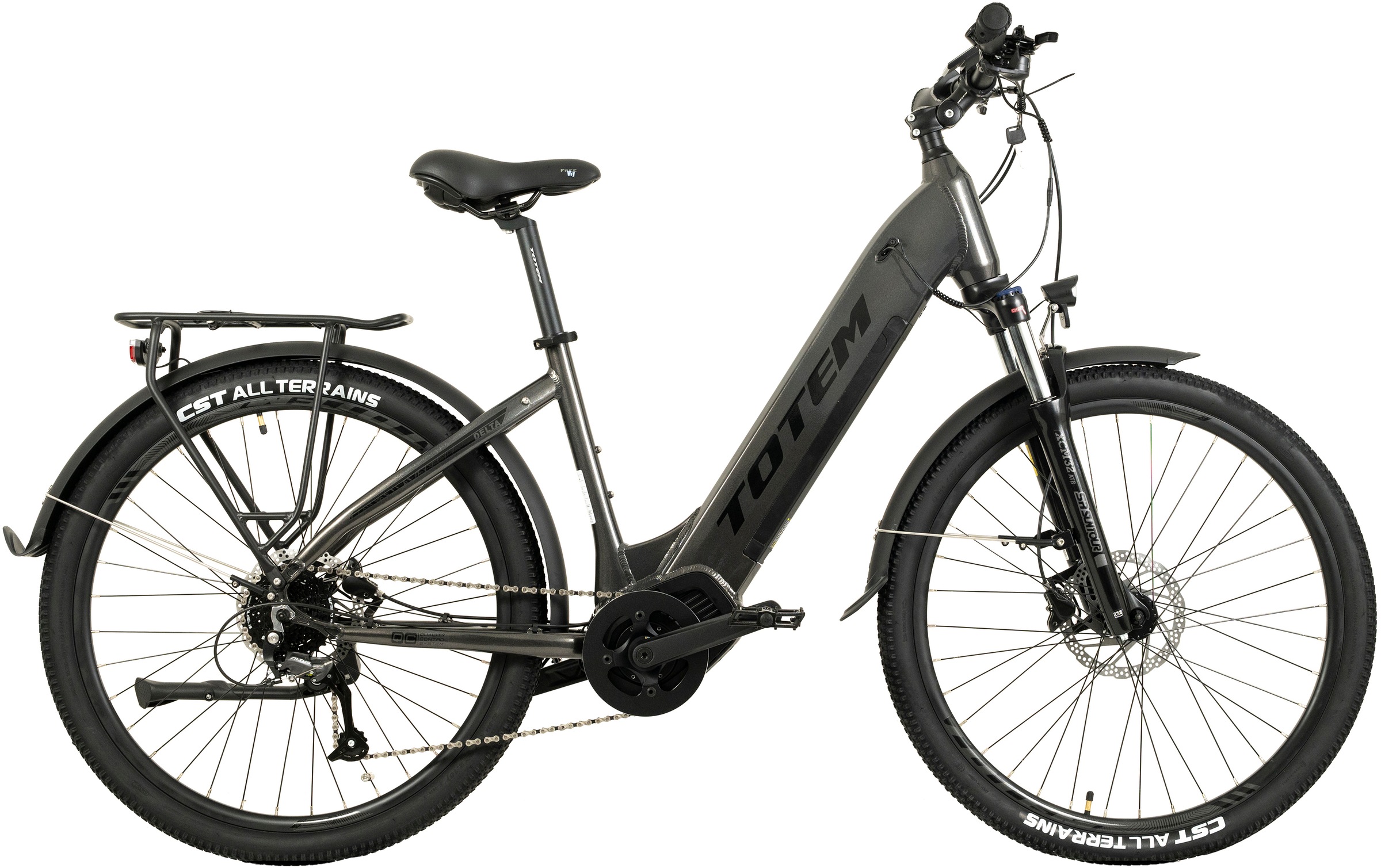 TOTEM E-Bike "DLT-40", 9 Gang, Shimano, Altus, Mittelmotor 250 W, Pedelec, Elektrofahrrad für Herren