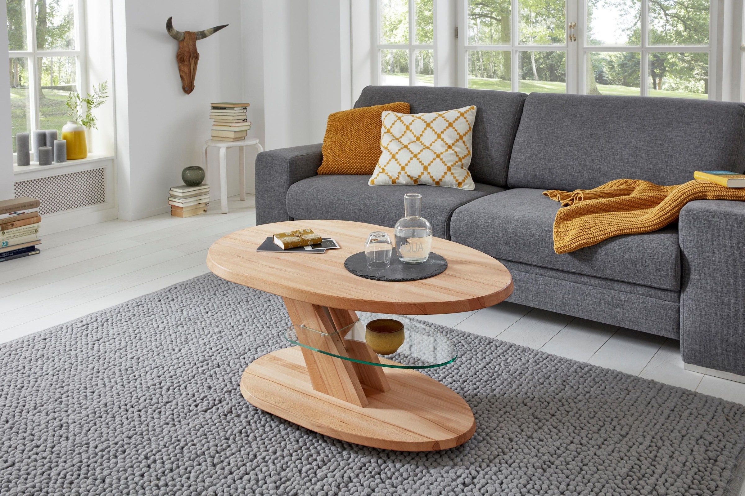 Vierhaus Couchtisch "Viola", auf Rollen, höhenverstellbar günstig online kaufen