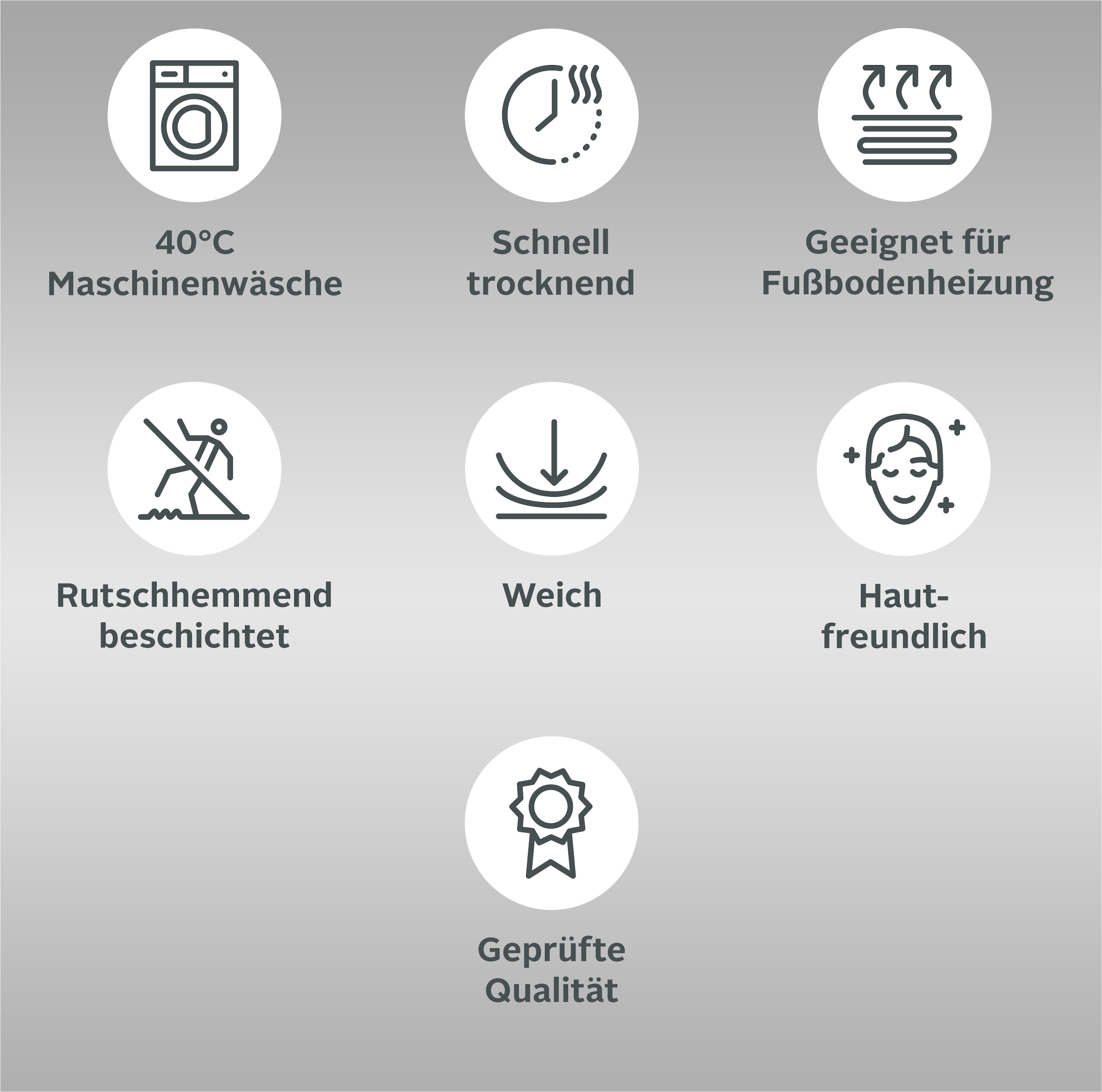 Kleine Wolke Badematte »Mellow«, rutschhemmend beschichtet, schnell trocknend, Badteppich, Uni-Farben, rechteckig & rund erhältlich