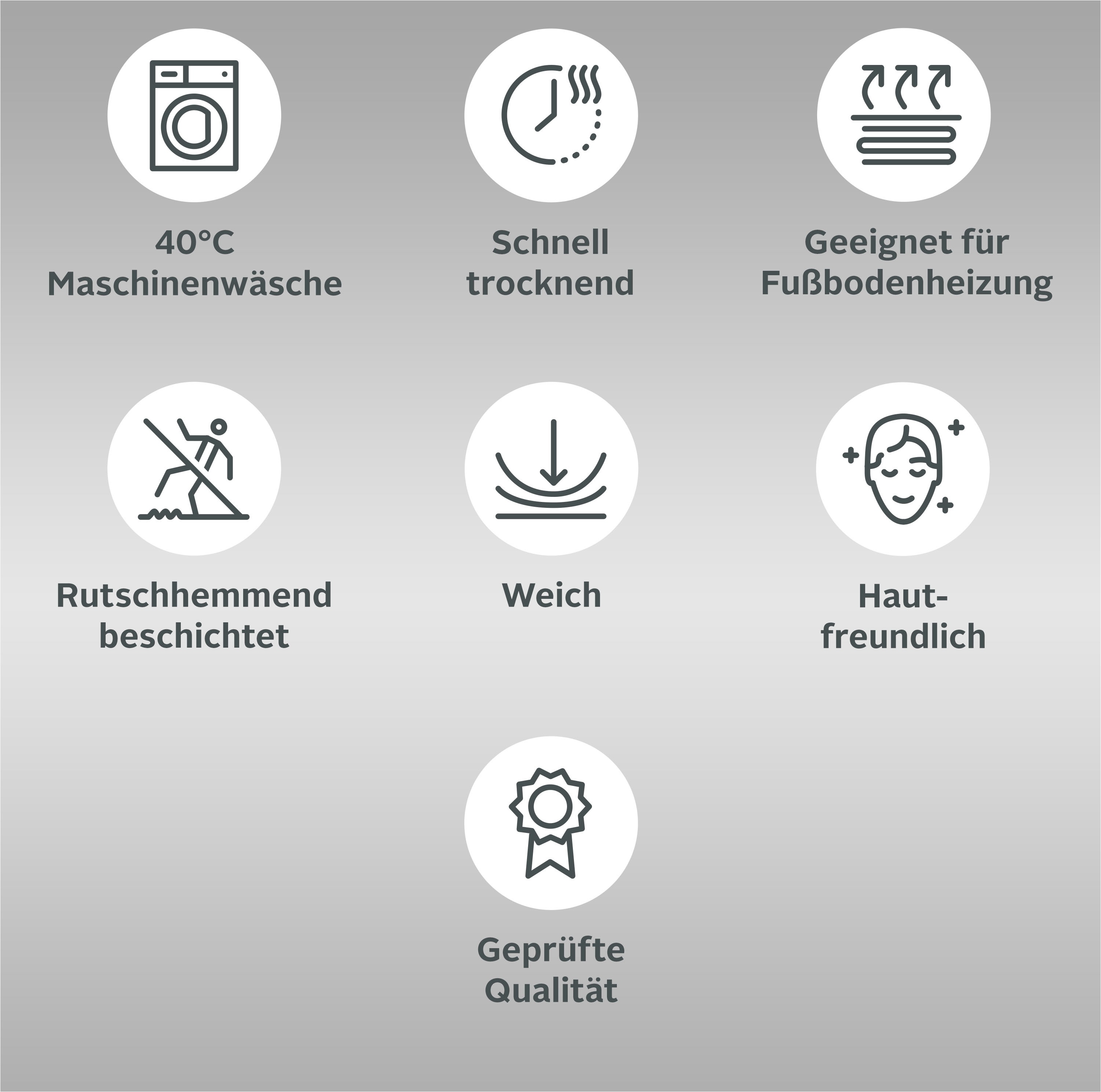 Thumbnail - my home Badematte "Glitzer, Badvorleger, Badezimmer Teppich" Höhe 30 mm rutschhemmend beschichtet fußbodenheizungsgeeign...