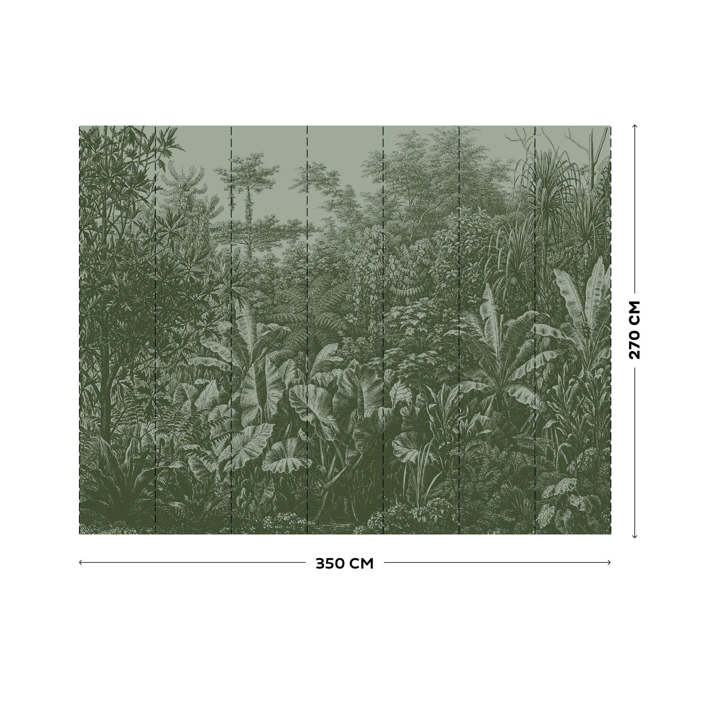 LOOKS by Wolfgang Joop Fototapete »Rainforest«, naturalistisch, 350x270cm