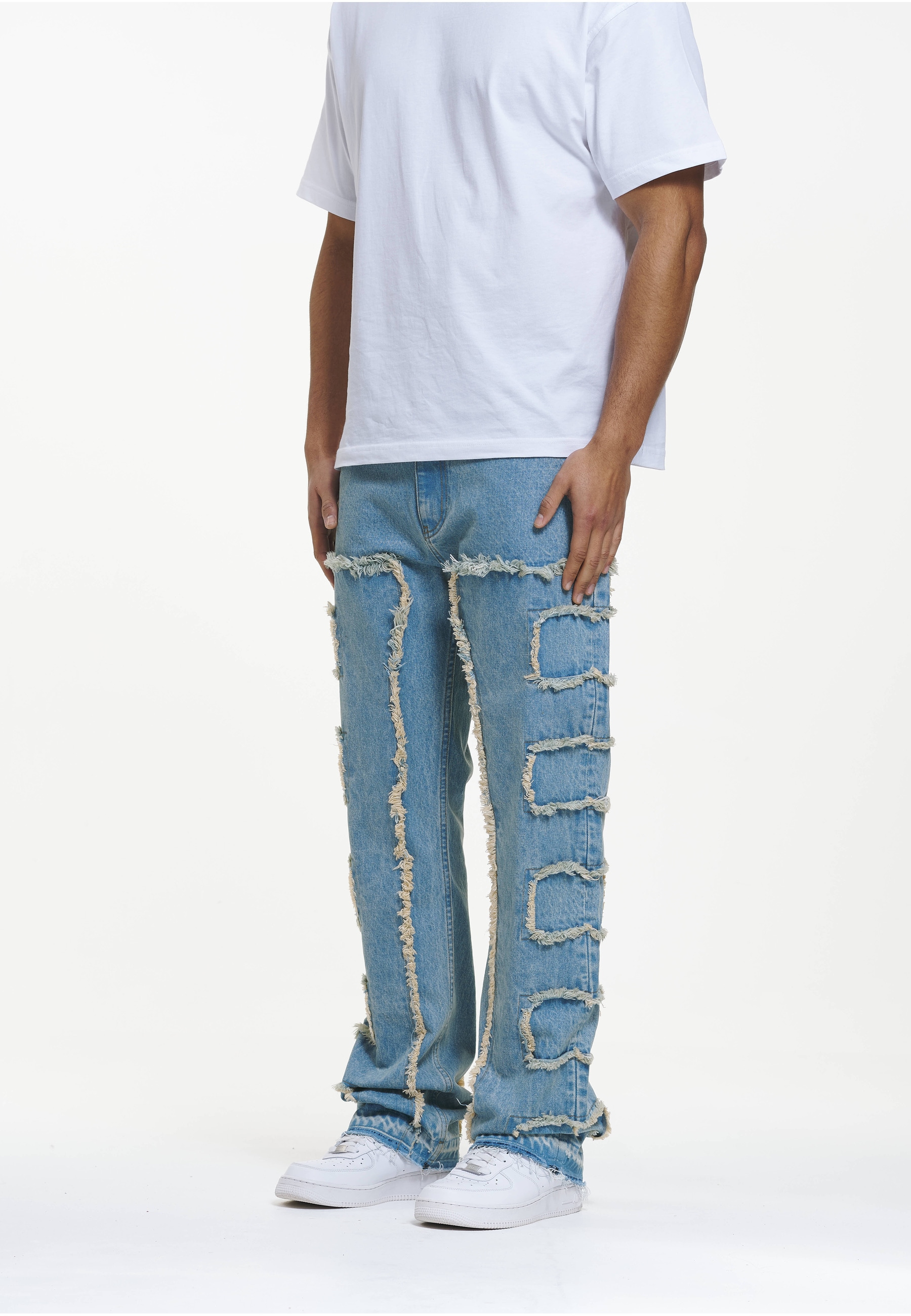 2Y Studios Bequeme Jeans »2Y Studios Kosa Destroyed Straight Jeans«